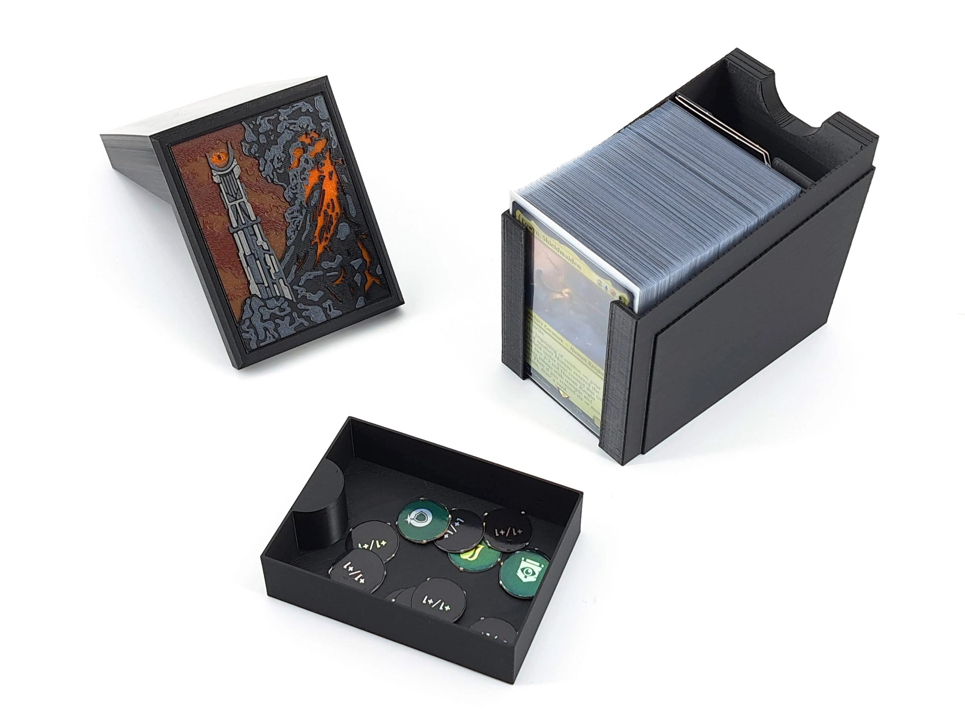 MTG Deck Box & Card Holder - Tower Tinkering Paws MTG Deck Box & Card Holder - Tower Tinkering Paws
