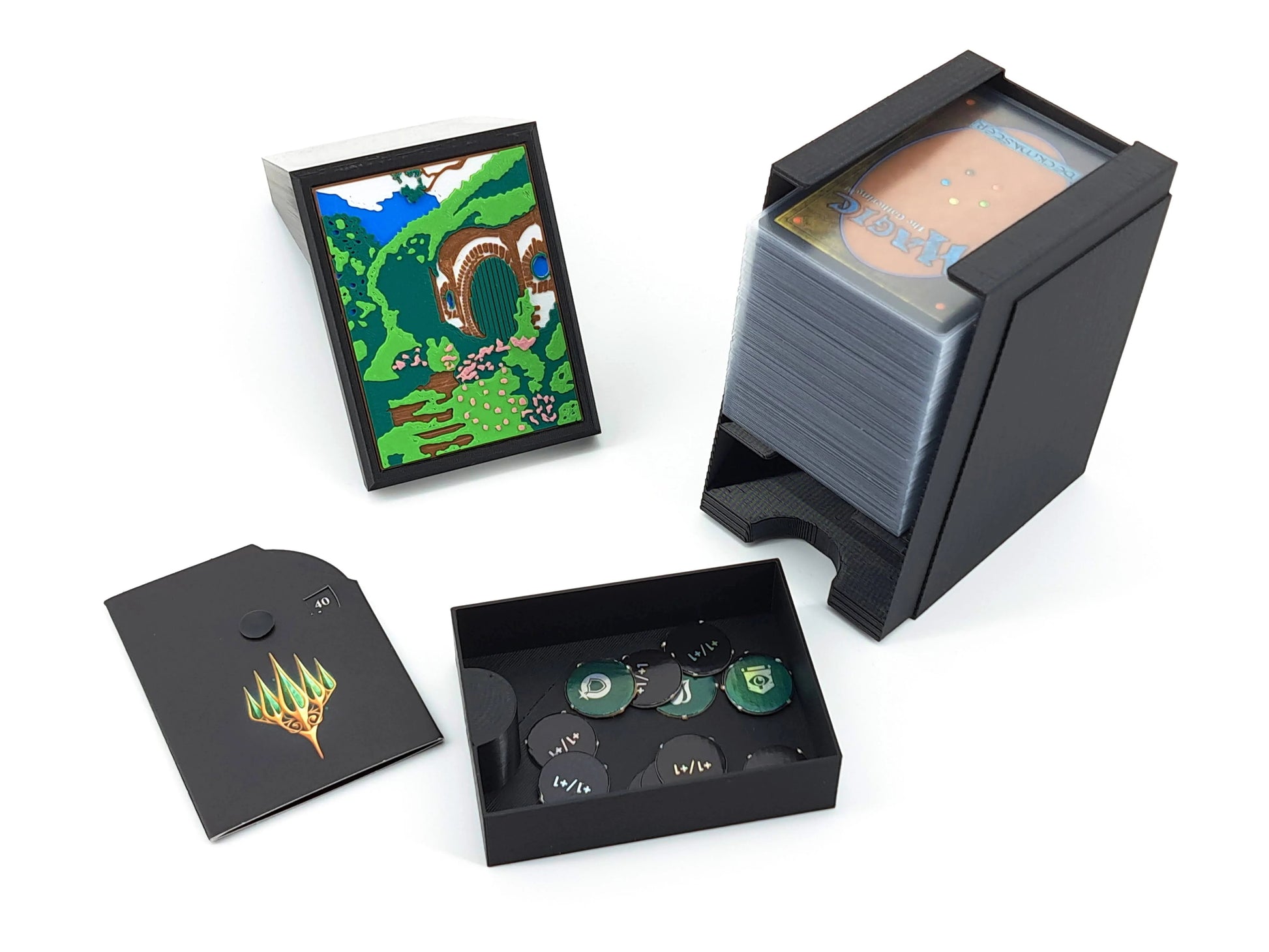 MTG Deck Box & Card Holder - Shire Tinkering Paws MTG Deck Box & Card Holder - Shire Tinkering Paws