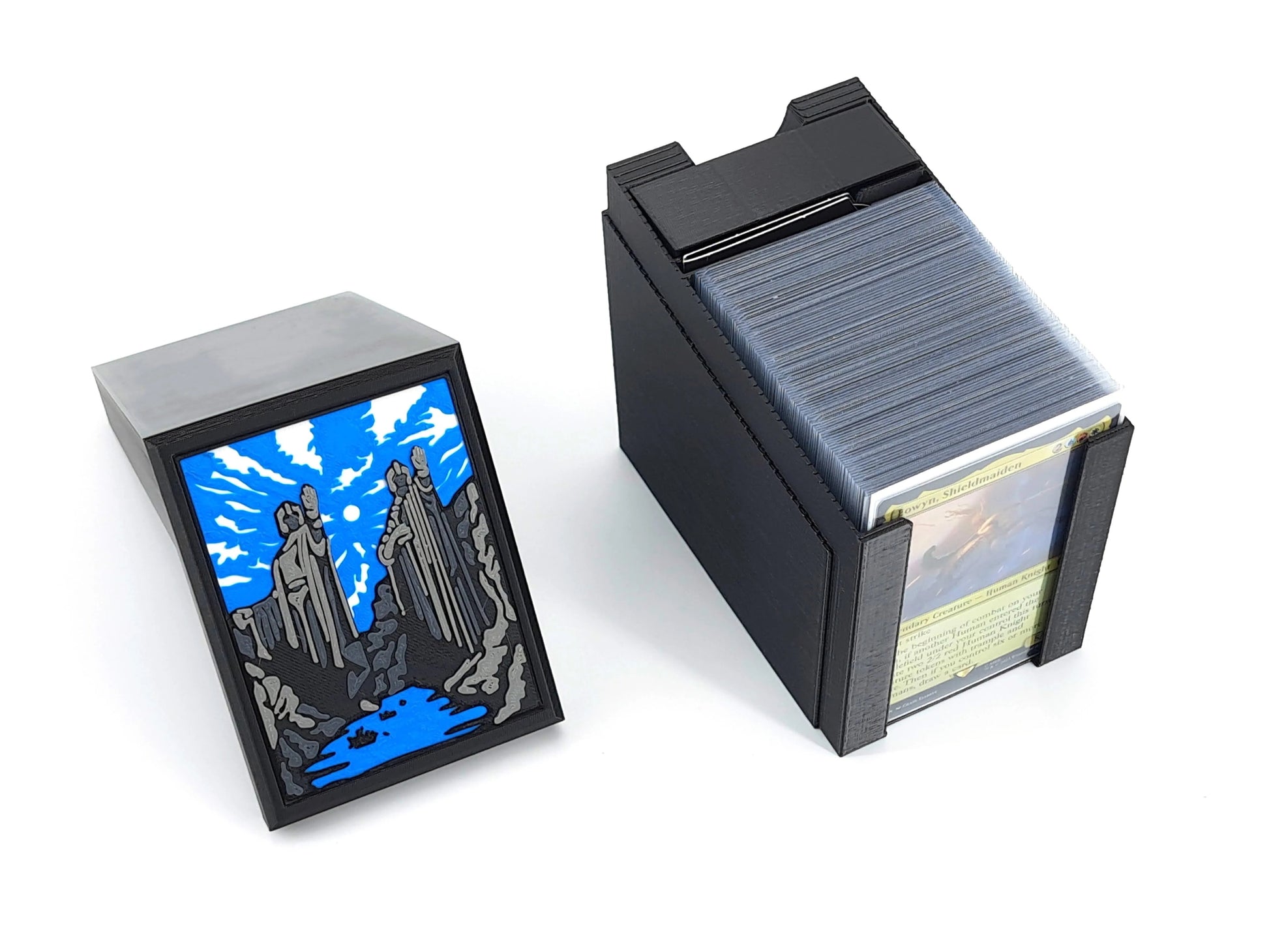 MTG Deck Box & Card Holder - Statues Tinkering Paws