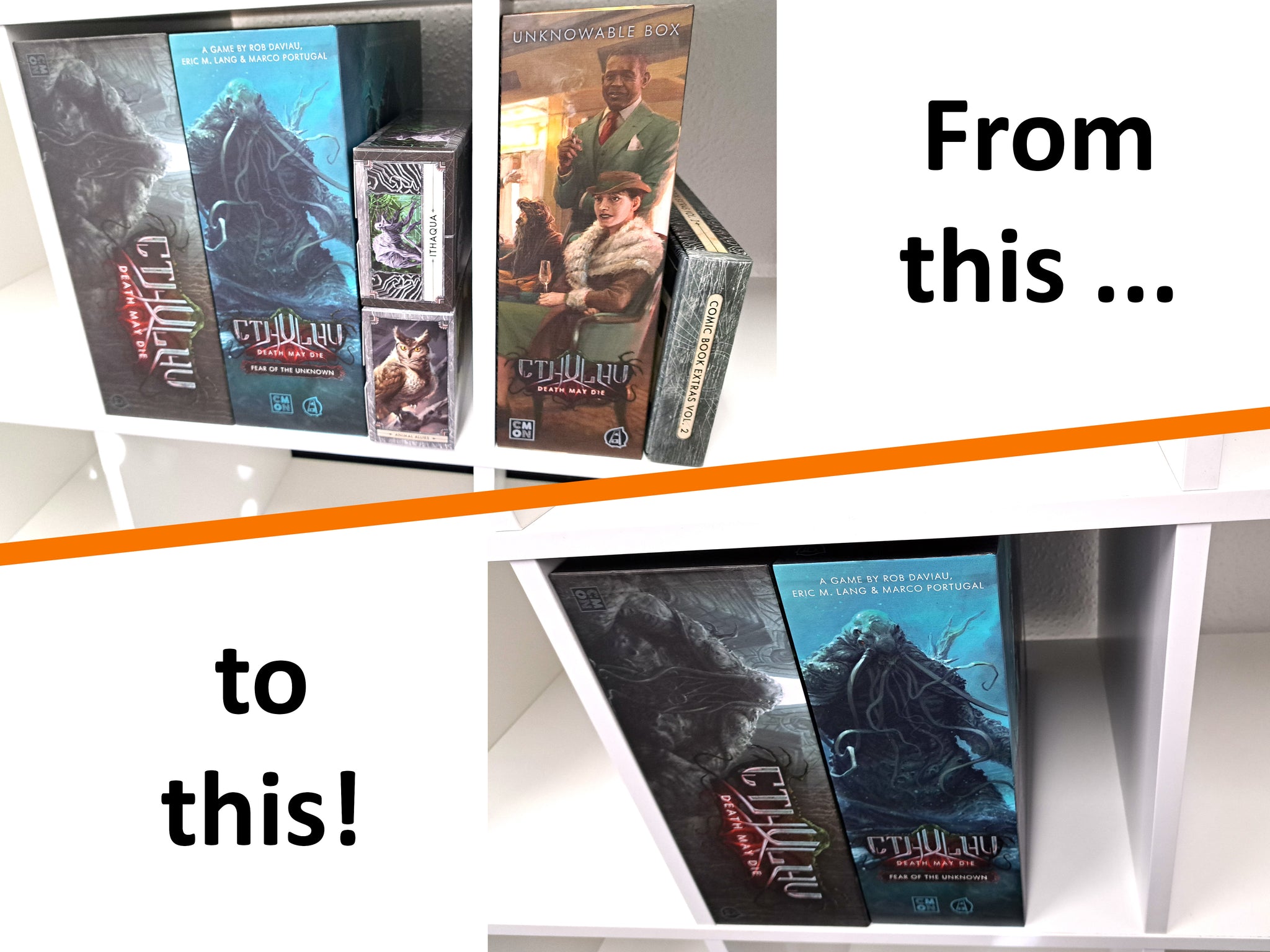 Cthulhu: Death May Die - Season 3 & 4 - Board Game Insert- STL