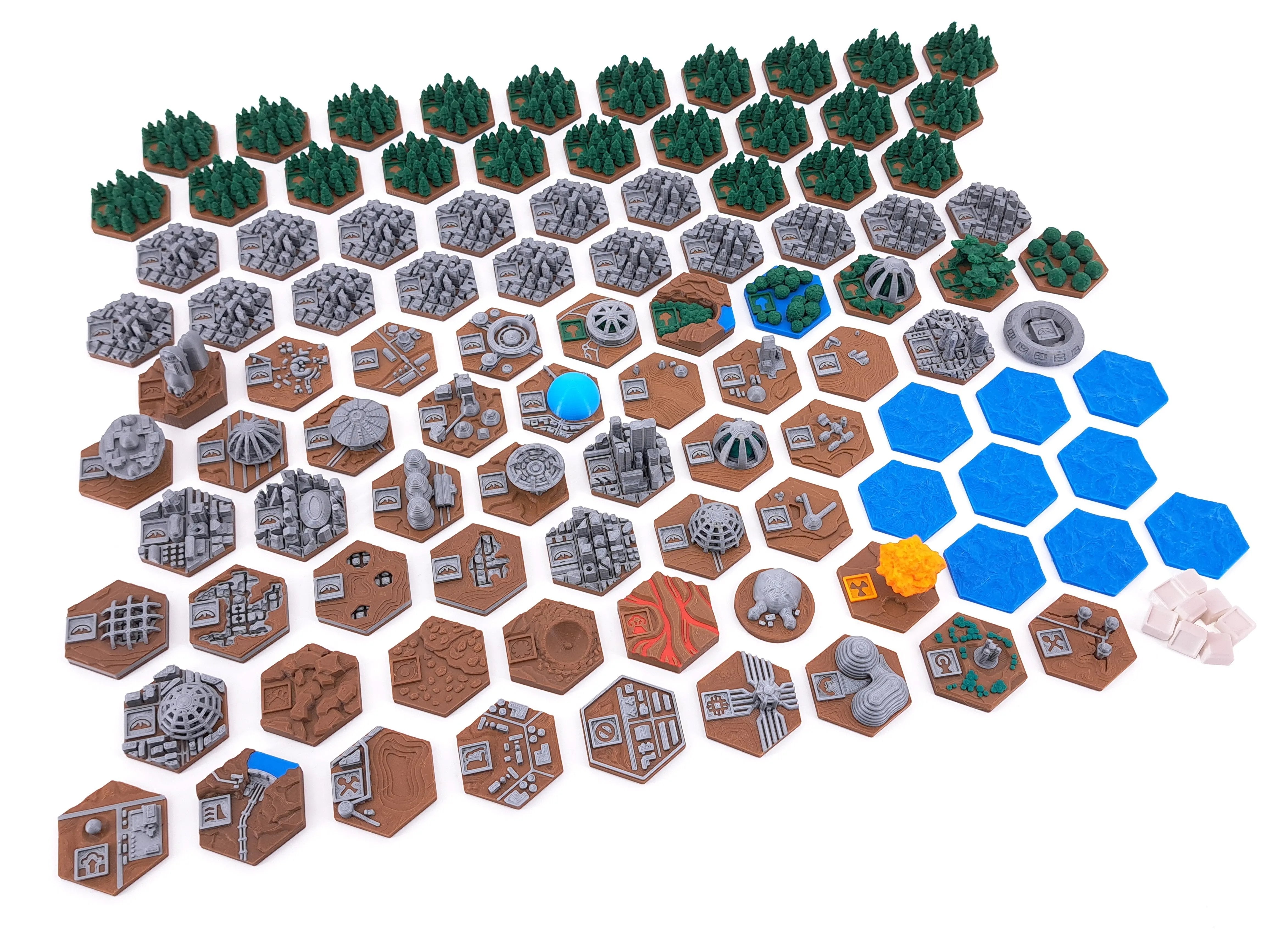 Terraforming Mars - 97 Tiles Pack - Tinkering Paws – Tinkering Paws®