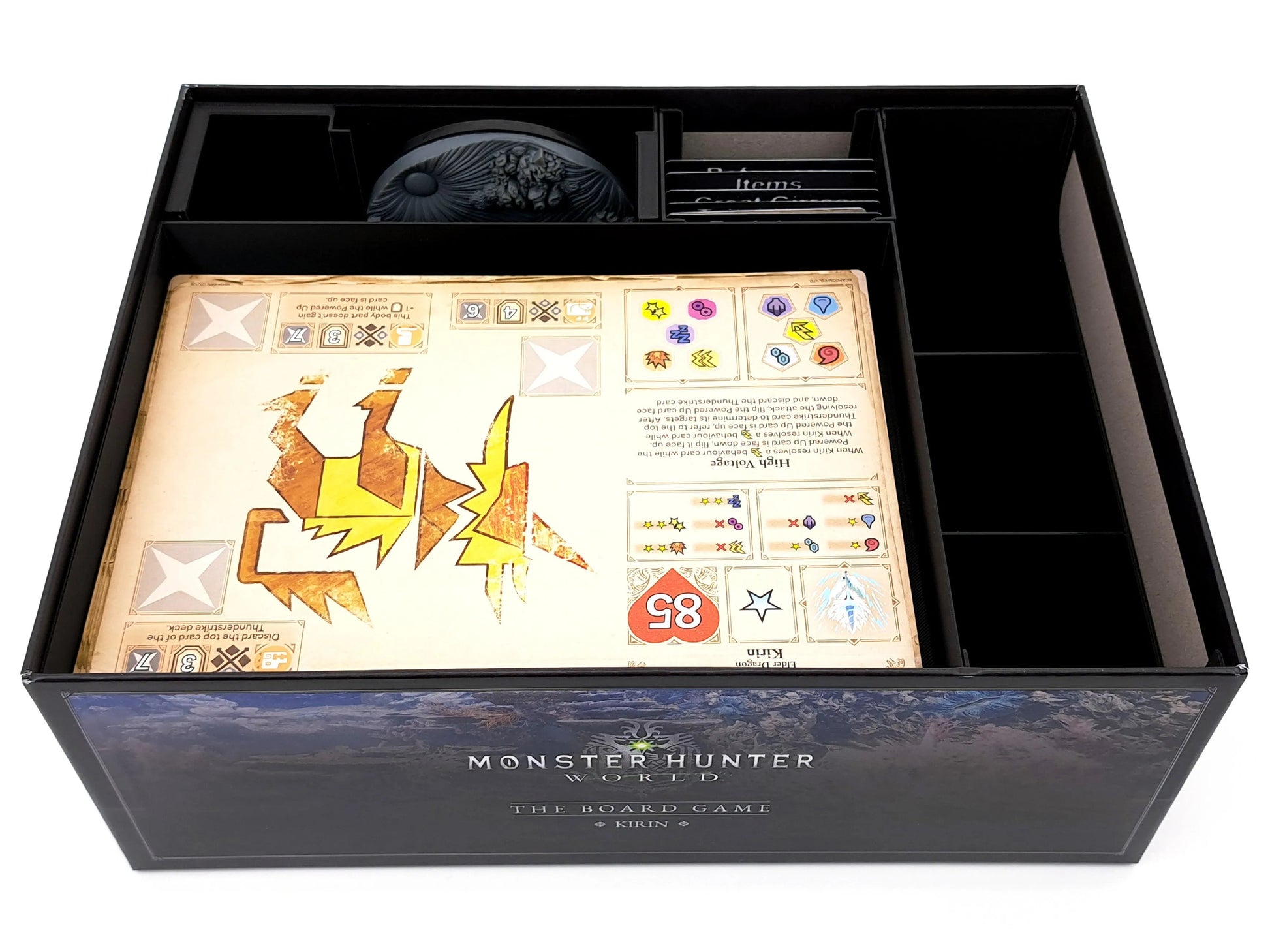monster hunter world board game card sleeves Monster Hunter World - Board Game Insert