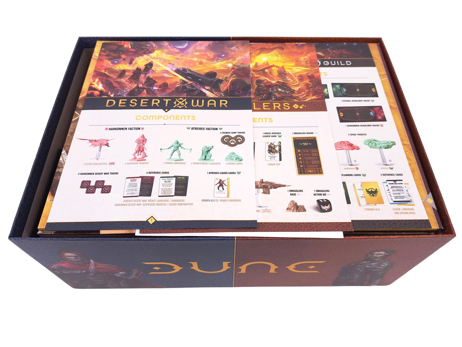dune war for arrakis card sleeves CMON Arrakis: Carryall Pledge Kickstarter Board Game this organizer ensures youre ready for battle in the blink of an eye Dune: War for Arrakis