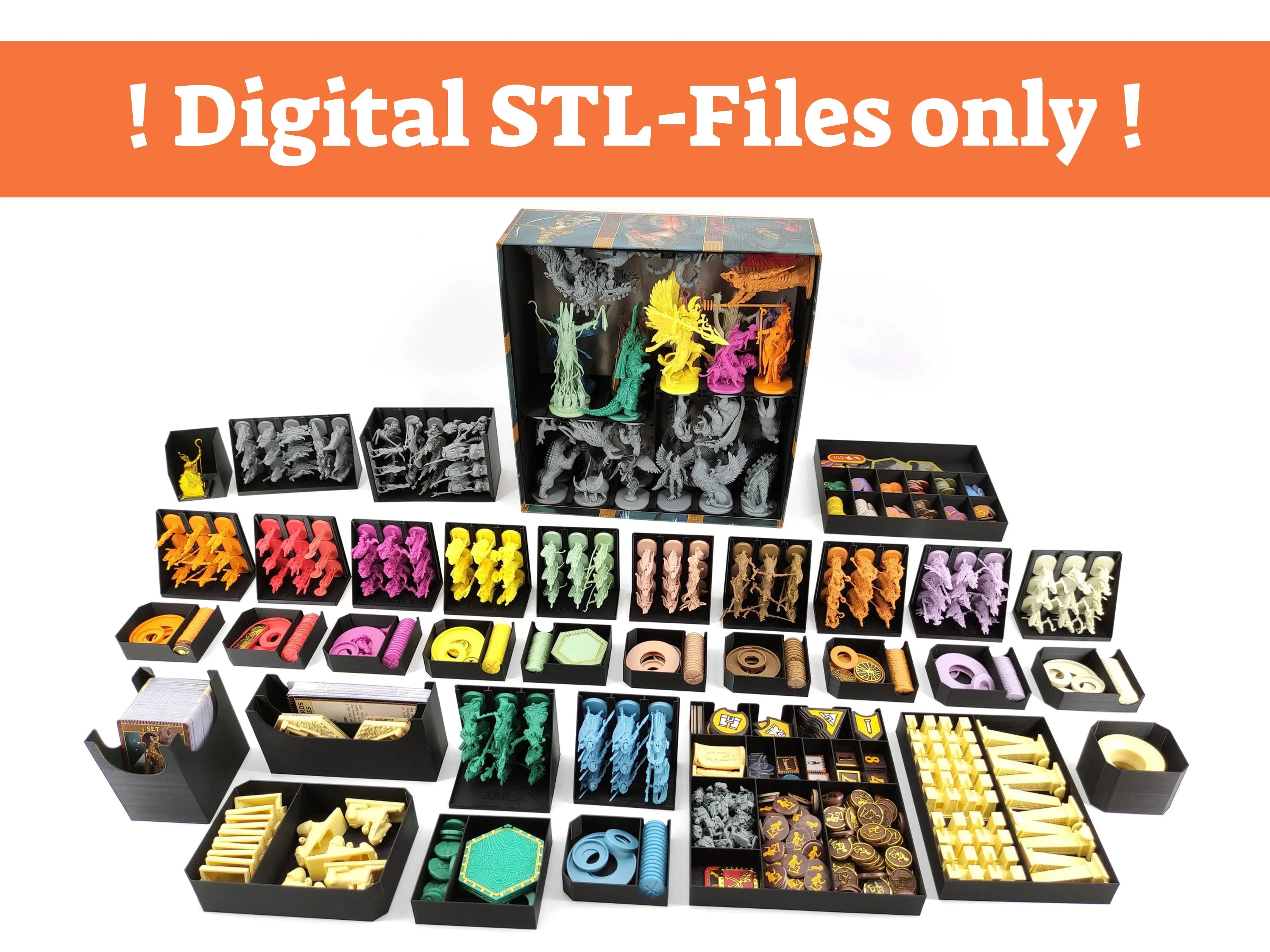 Ankh: Gods Of Egypt - Board Game Insert - STL-FILES ONLY