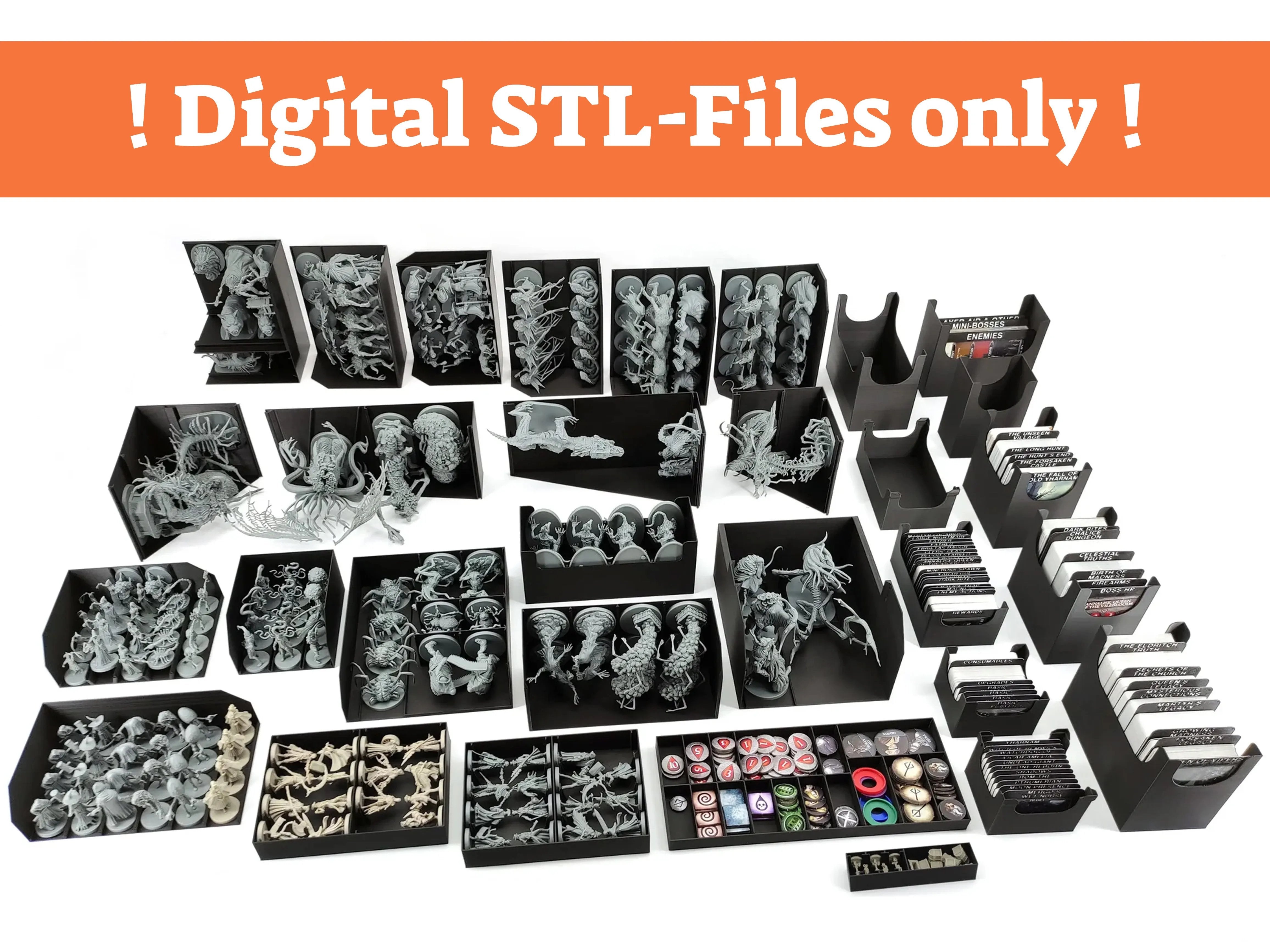 Bloodborne - Board Game Insert- STL-FILES ONLY