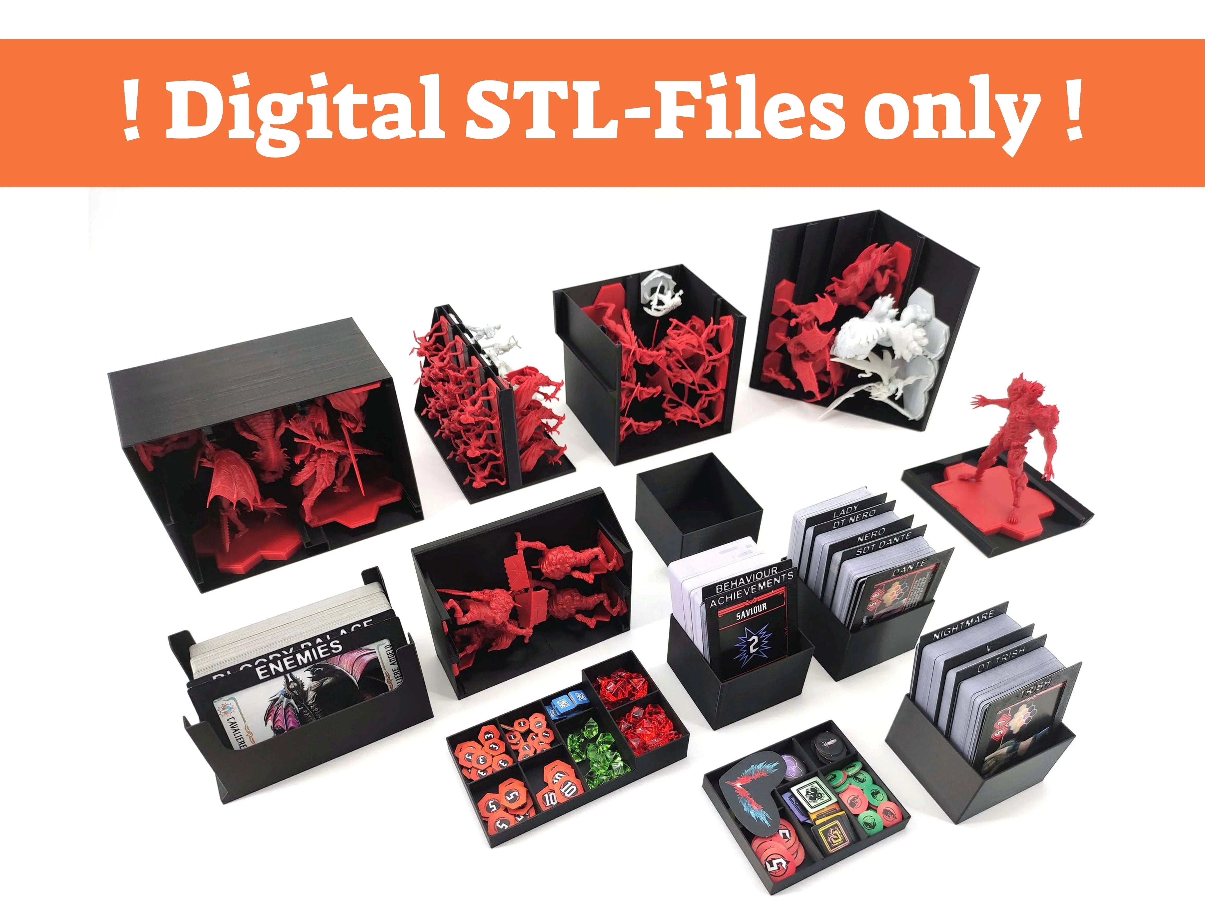 Devil May Cry: The Bloody Palace - Board Game Insert - STL-FILES ONLY