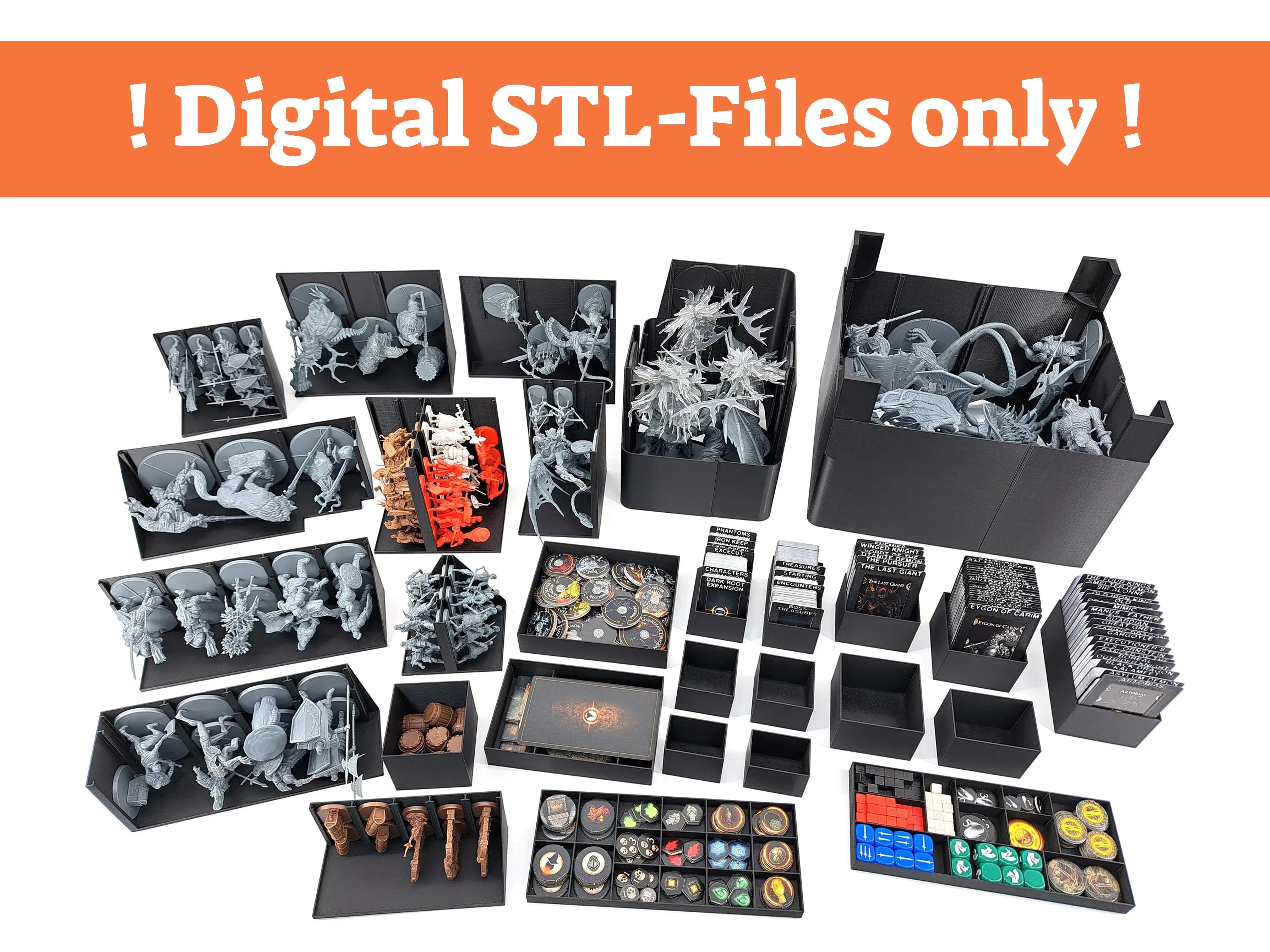 Dark Souls: The Board Game - Board Game Insert - STL-FILES ONLY