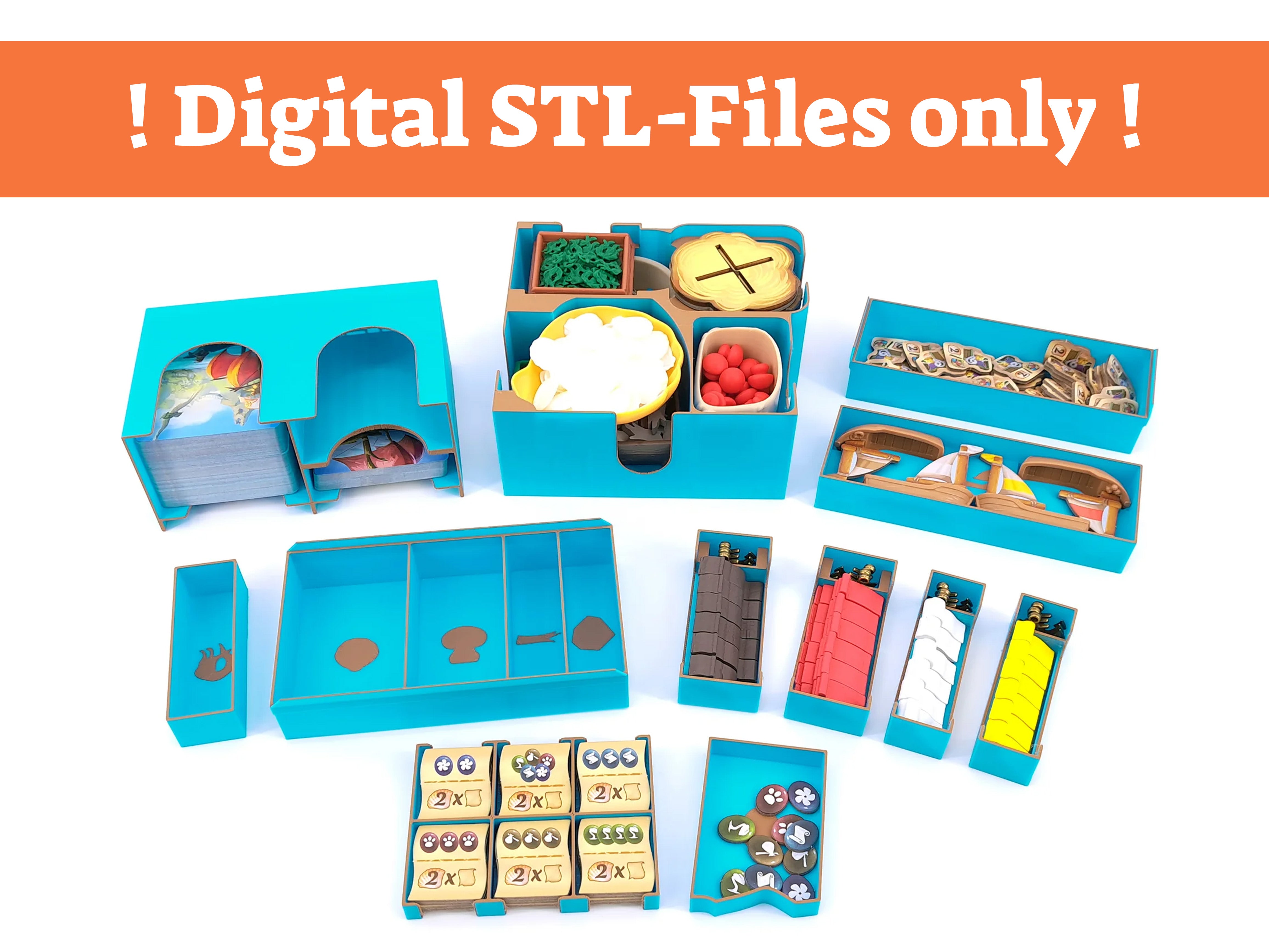 Everdell: Farshore - Board Game Insert - STL-FILES ONLY