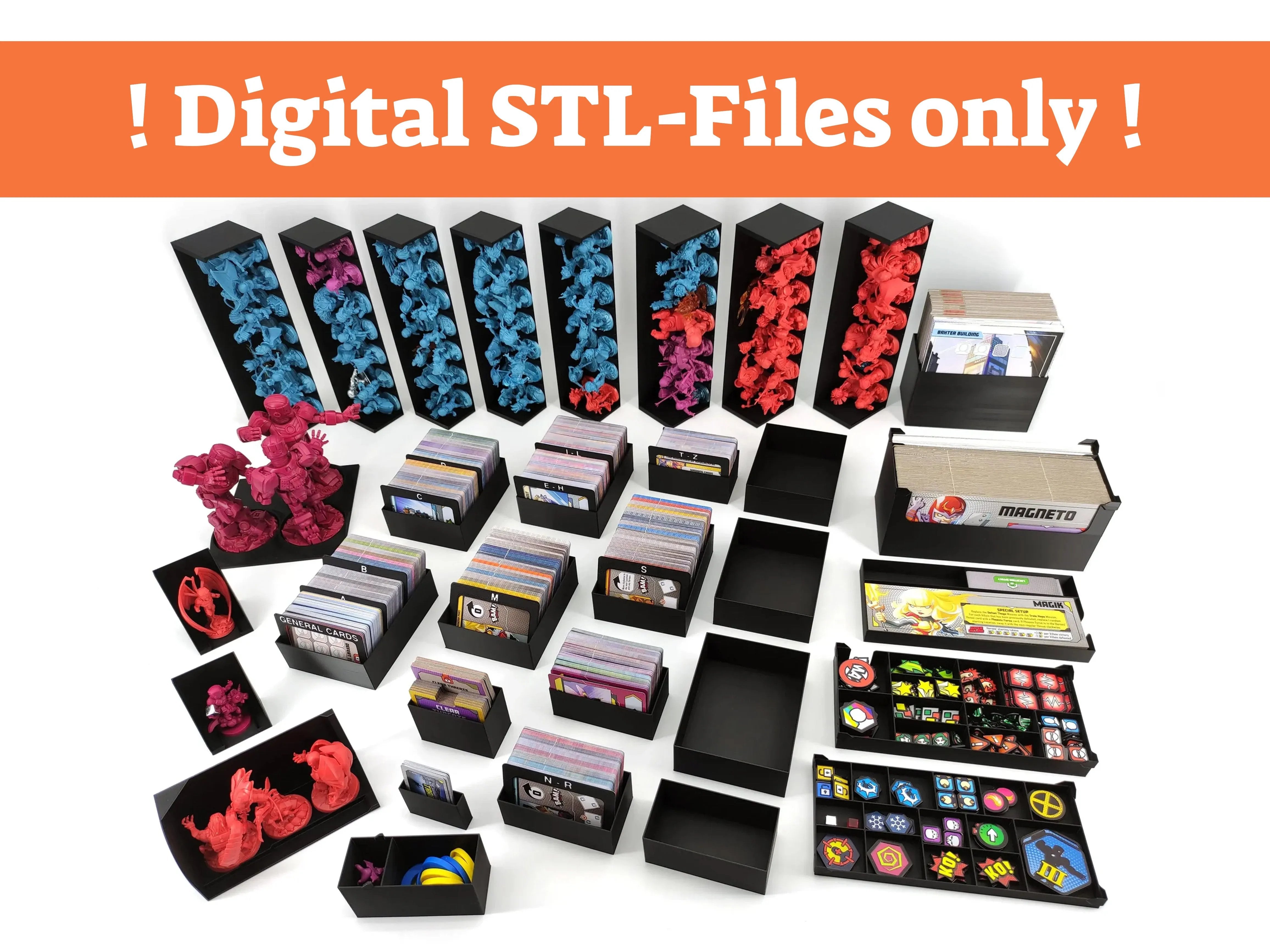 Marvel United: X-Men - Board Game Insert - STL-FILES ONLY