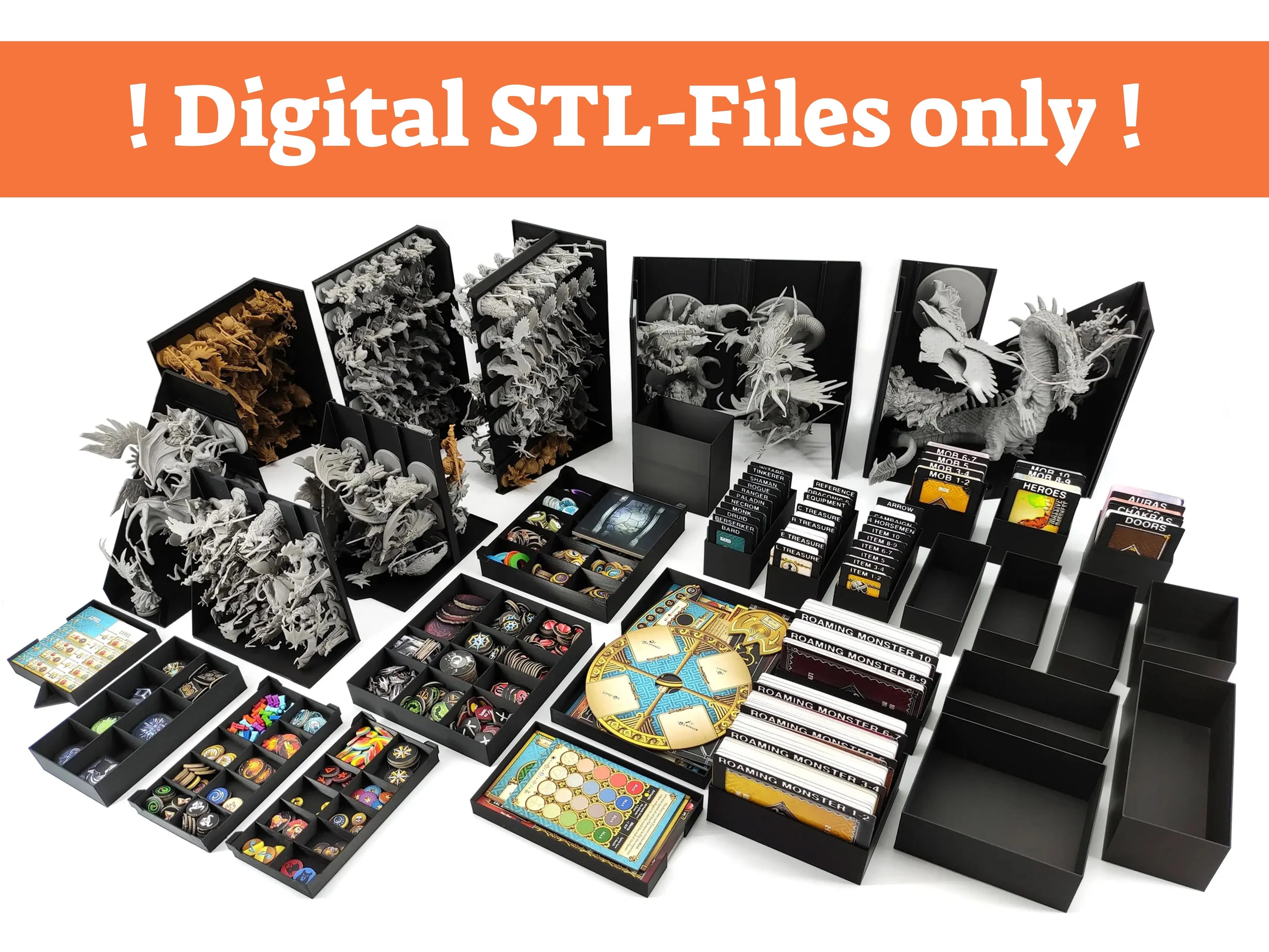 Massive Darkness 2 - Board Game Insert - STL-FILES ONLY