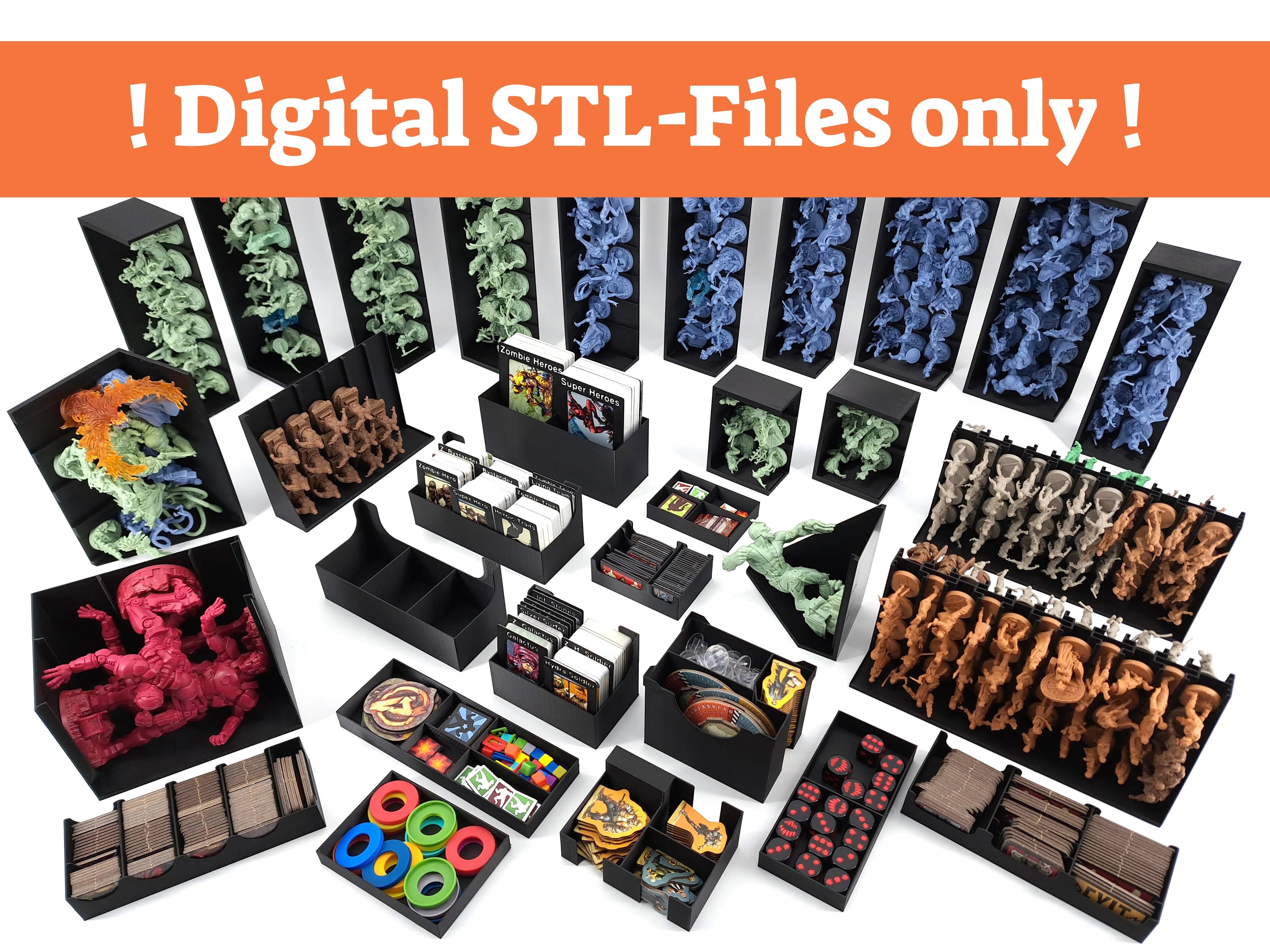 Marvel Zombies - Board Game Insert - STL-FILES ONLY