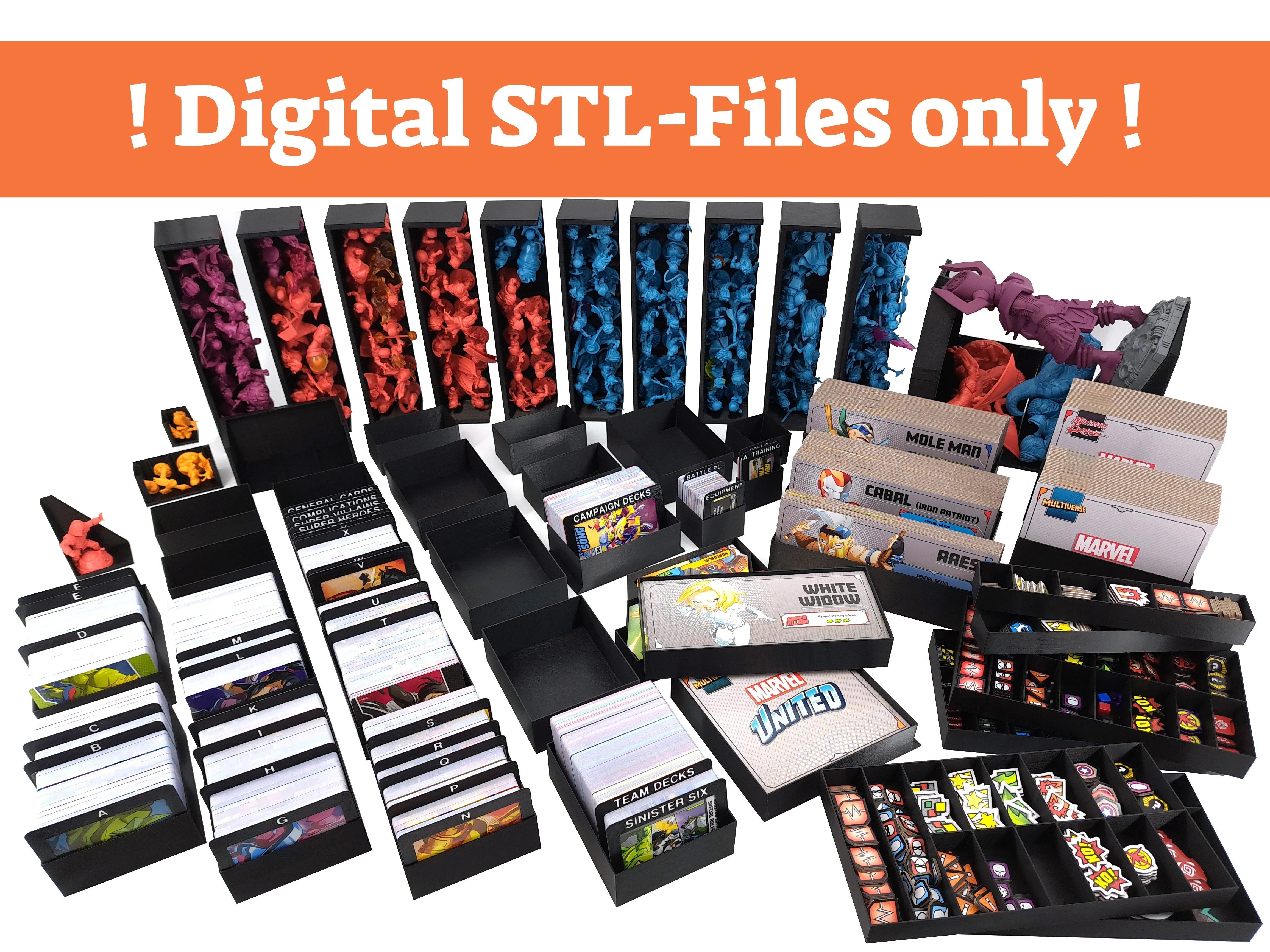 Marvel United: Multiverse - Board Game Insert - STL-FILES ONLY