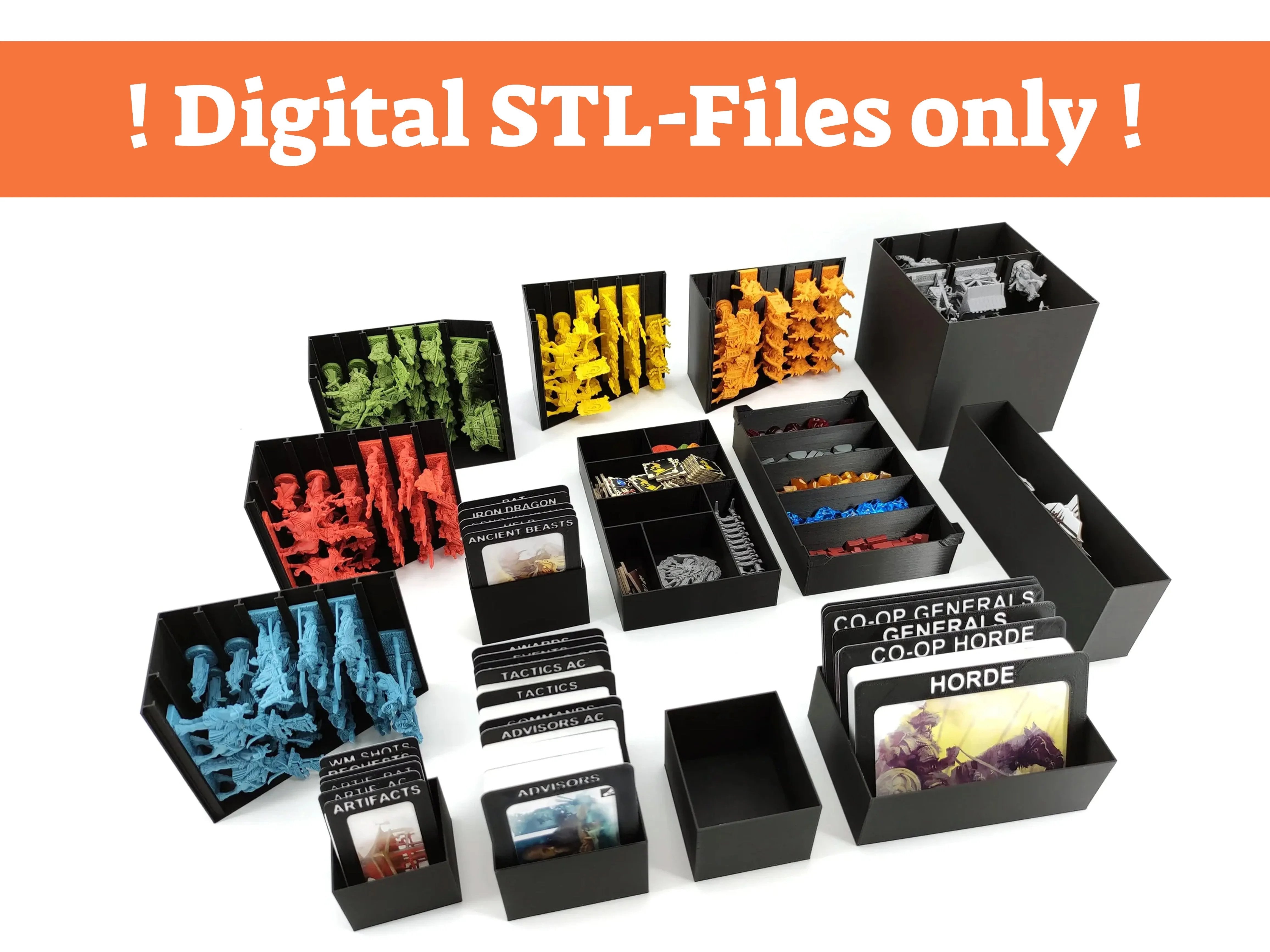 The Great Wall - Board Game Insert - STL-FILES ONLY