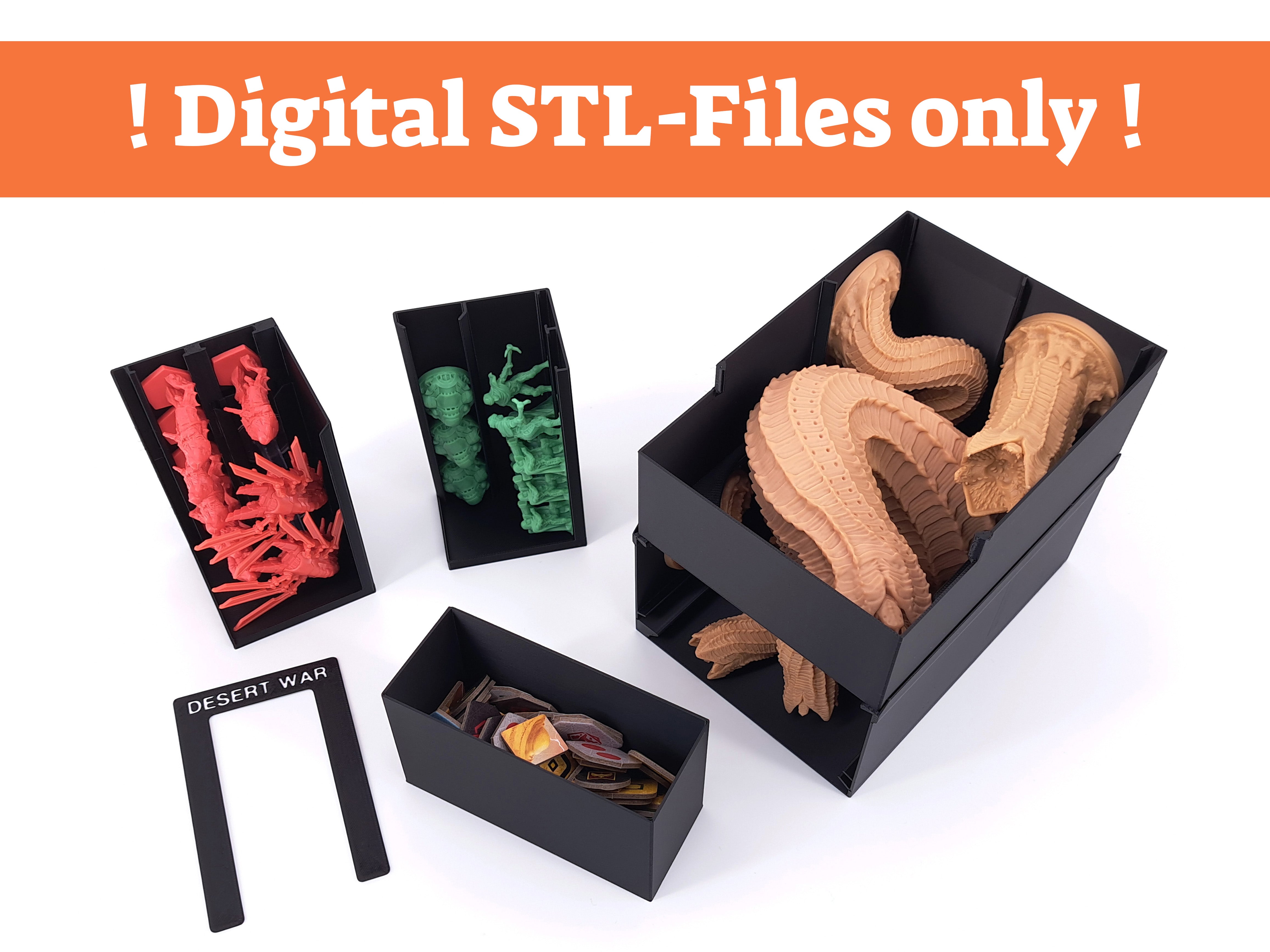 Dune: War for Arrakis - Upgrade Paket - Brettspiel-Einsatz - NUR STL-DATEIEN