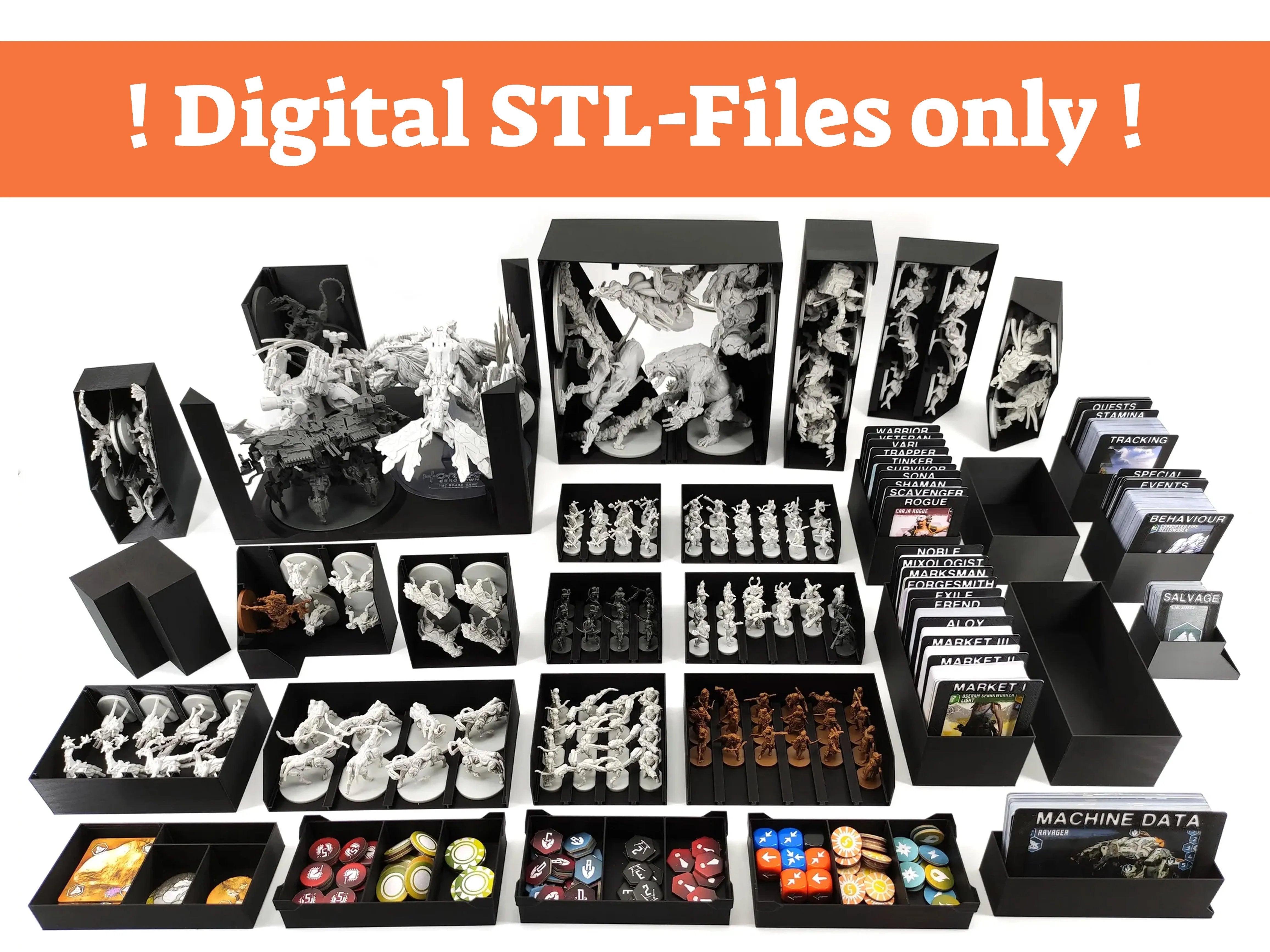 Horizon Zero Dawn - Board Game Insert - STL-FILES ONLY