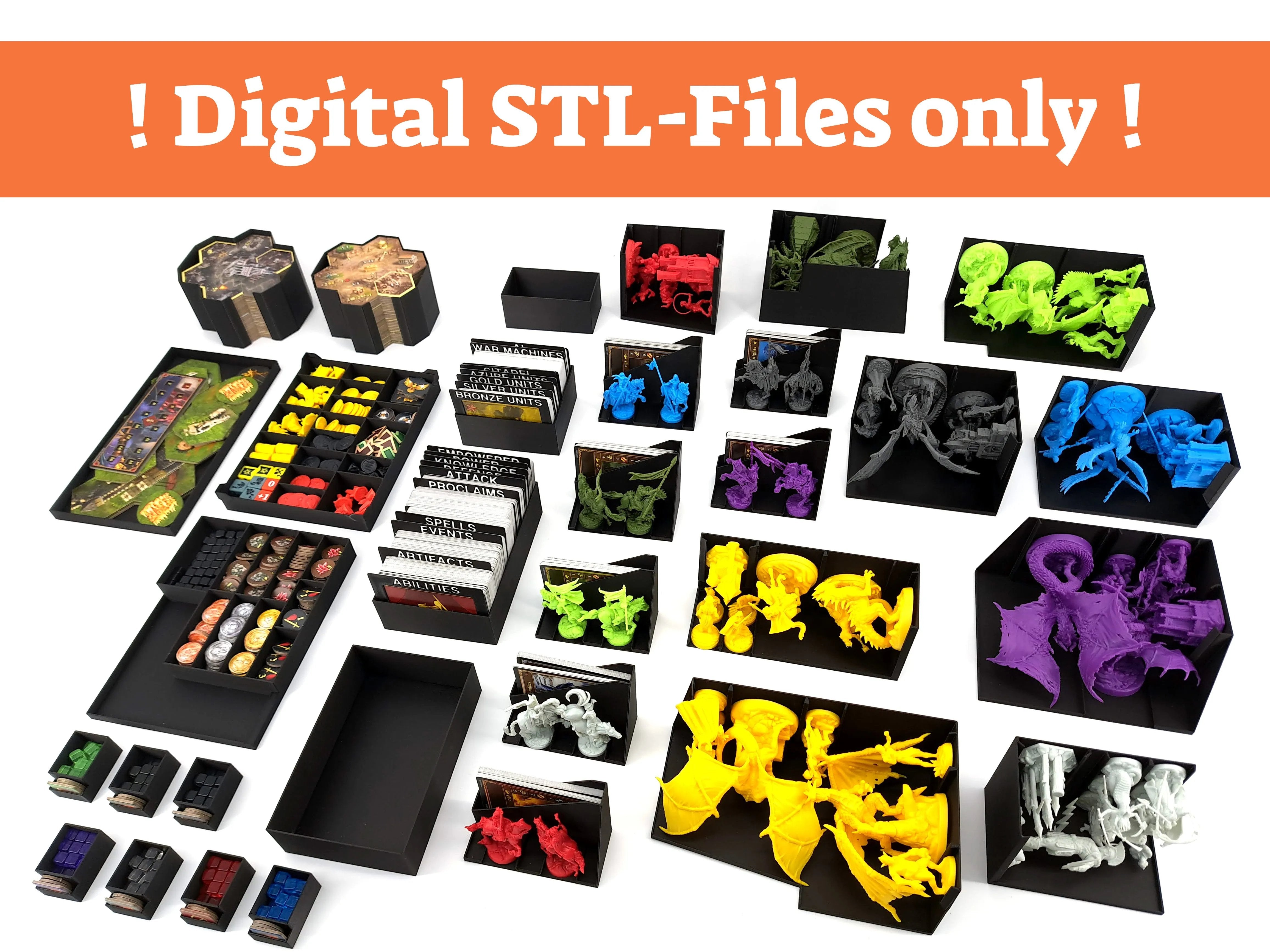 Heroes of Might and Magic III - Board Game Insert - STL-FILES ONLY