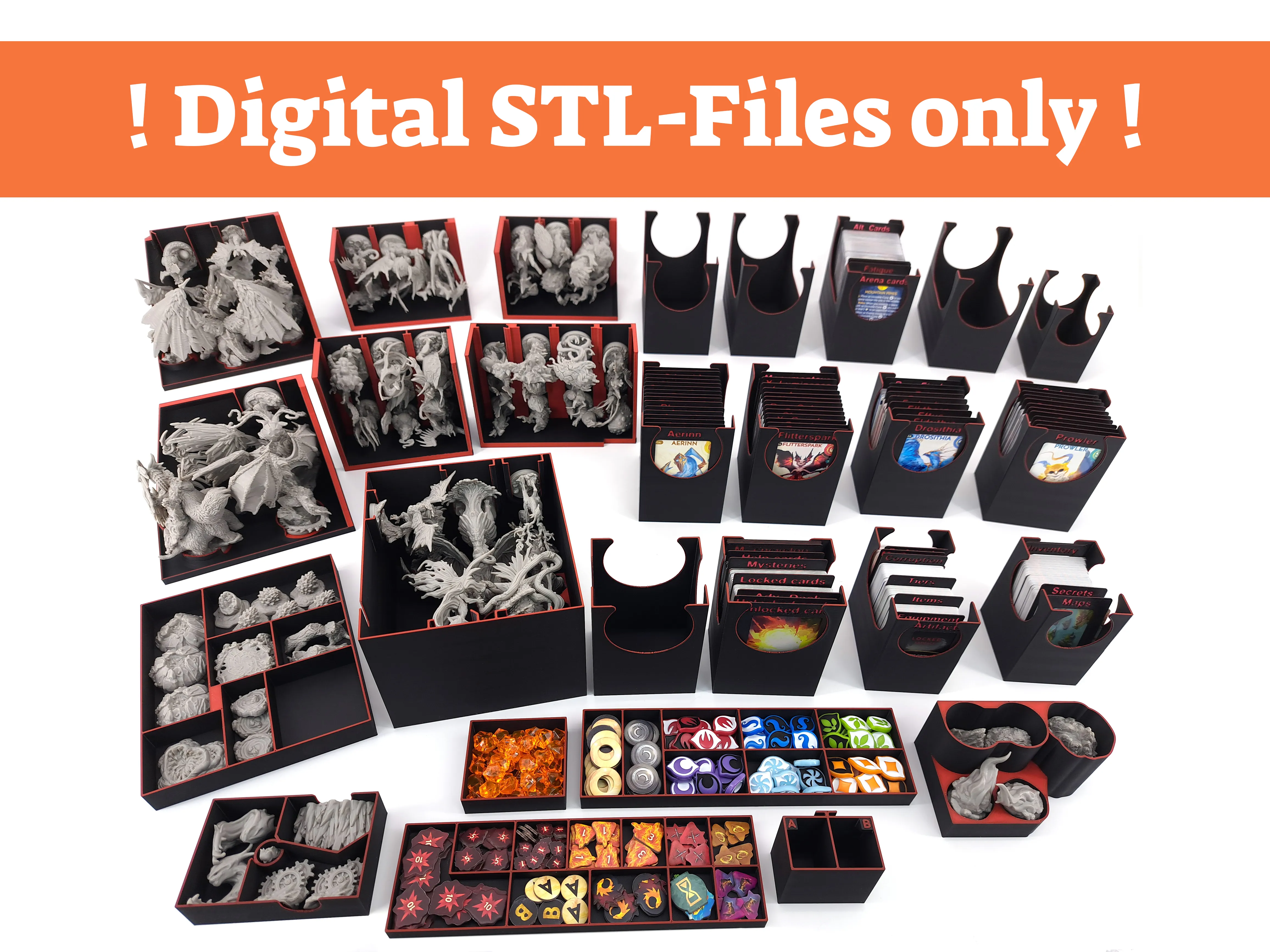 Dragon Eclipse - Brettspiel-Einsatz - NUR STL-DATEIEN