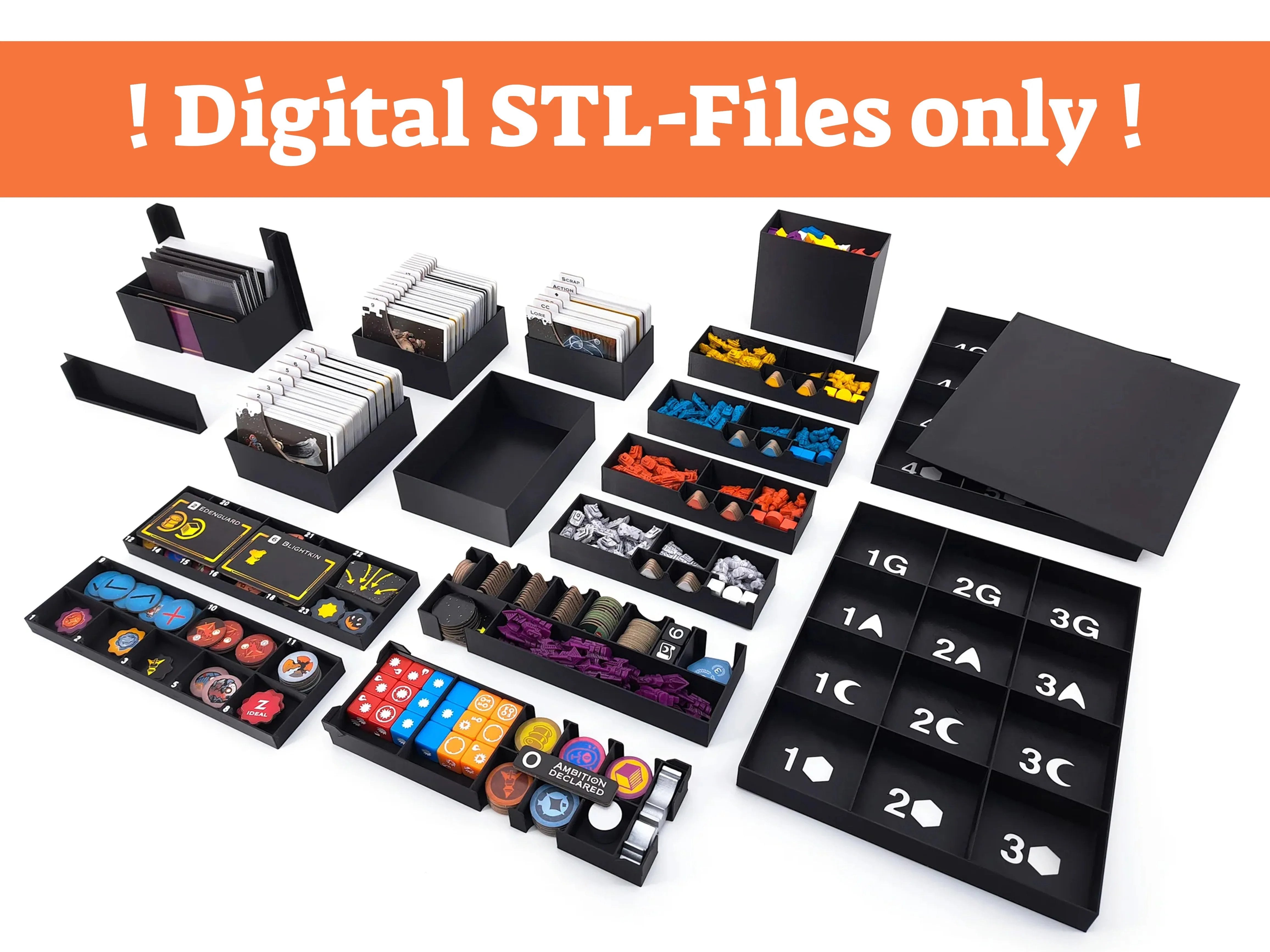 Arcs - Board Game Insert - STL-FILES ONLY