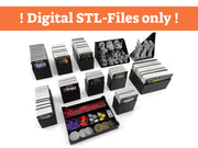 Digital STL files only for Tainted Grail board game insert by Tinkering Paws, 3D print organizer set with card holders, miniature trays and token storage, space-saving upgrade, no physical product included