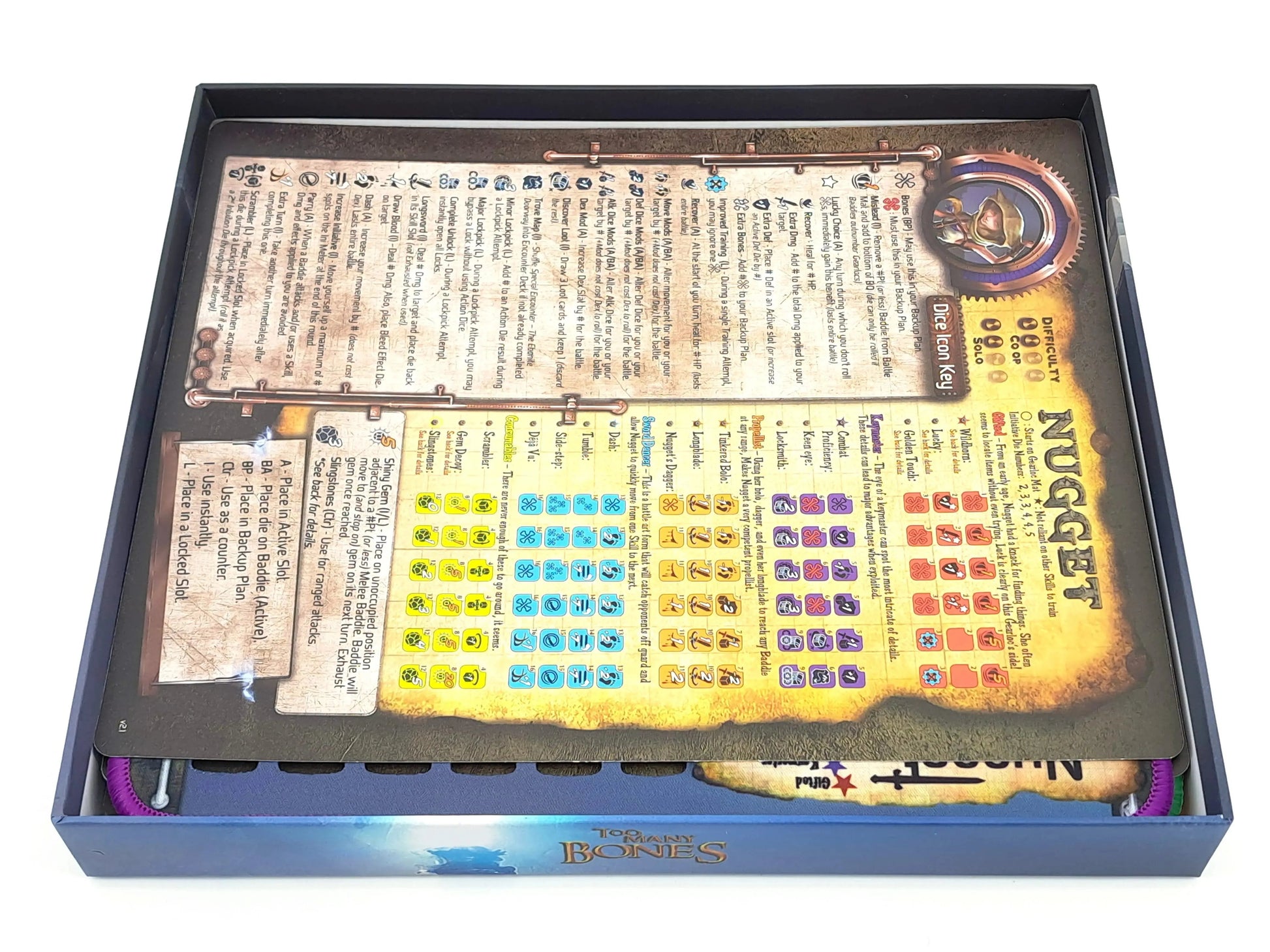 Too Many Bones - Gearlocs - Board Game Insert Tinkering Paws