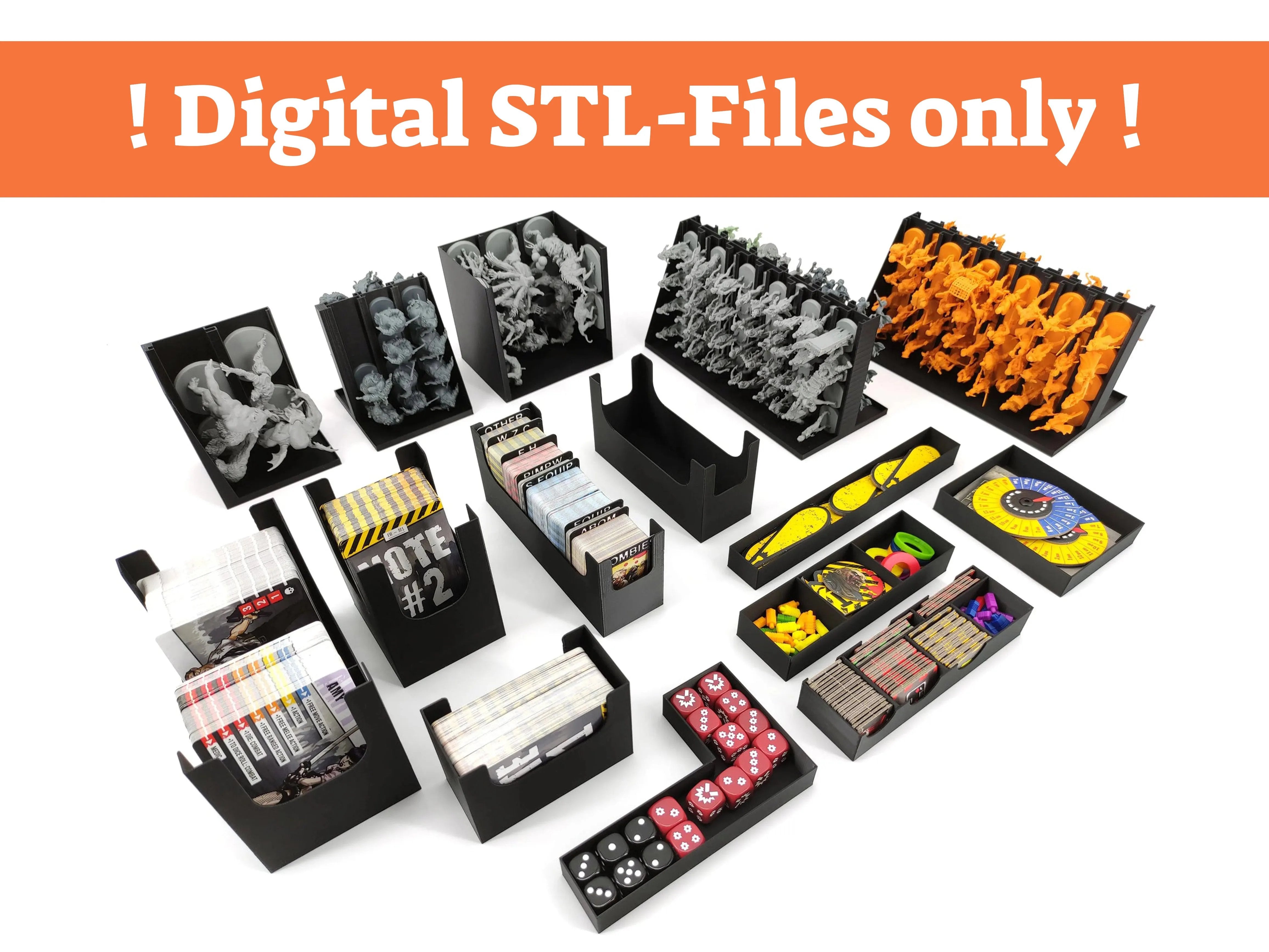 Zombicide: 2nd Edition - Board Game Insert - STL-FILES ONLY