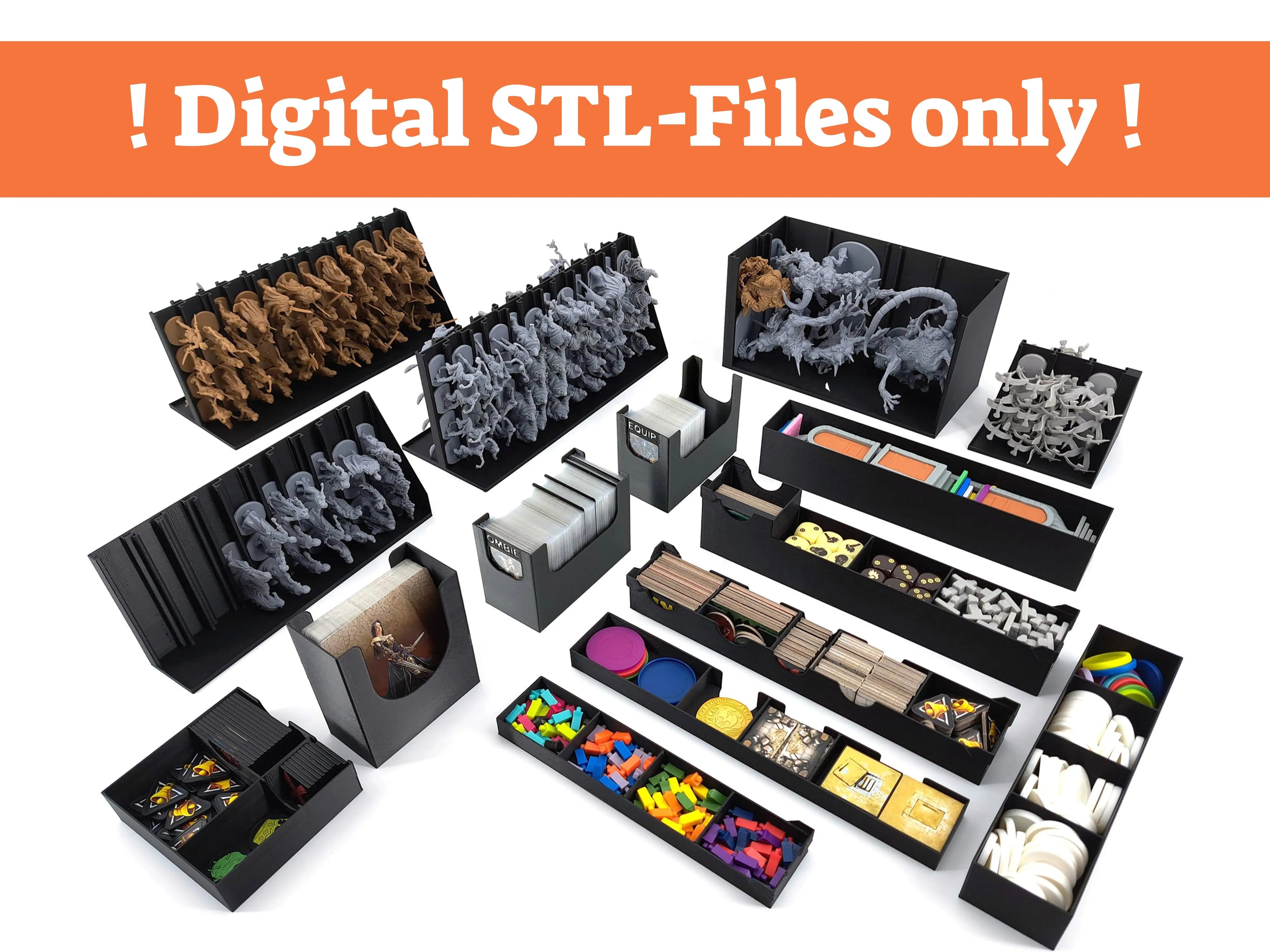 Zombicide: Black Plague - Board Game Insert - STL-FILES ONLY