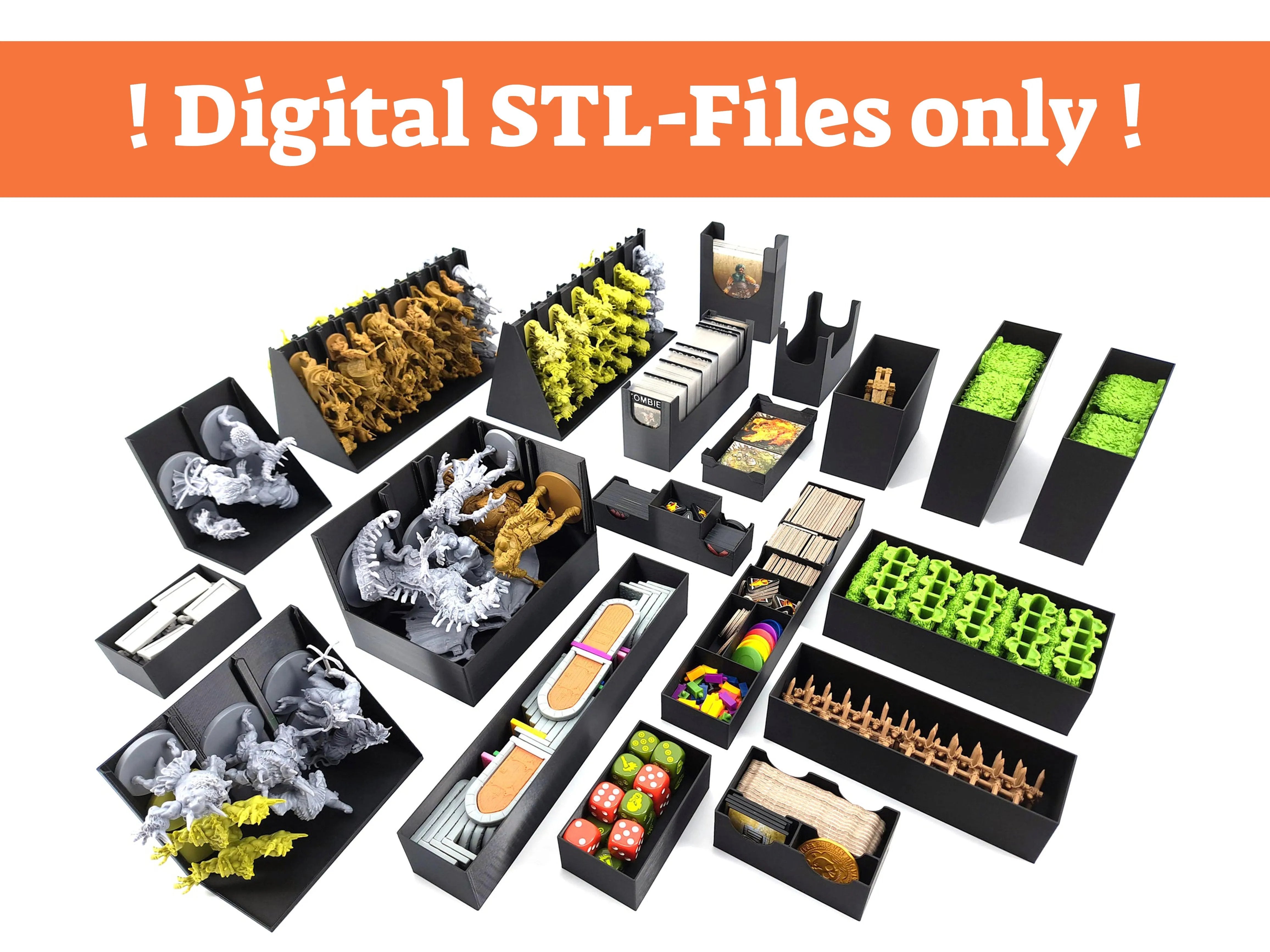 Zombicide: Green Horde - Board Game Insert - STL-FILES ONLY