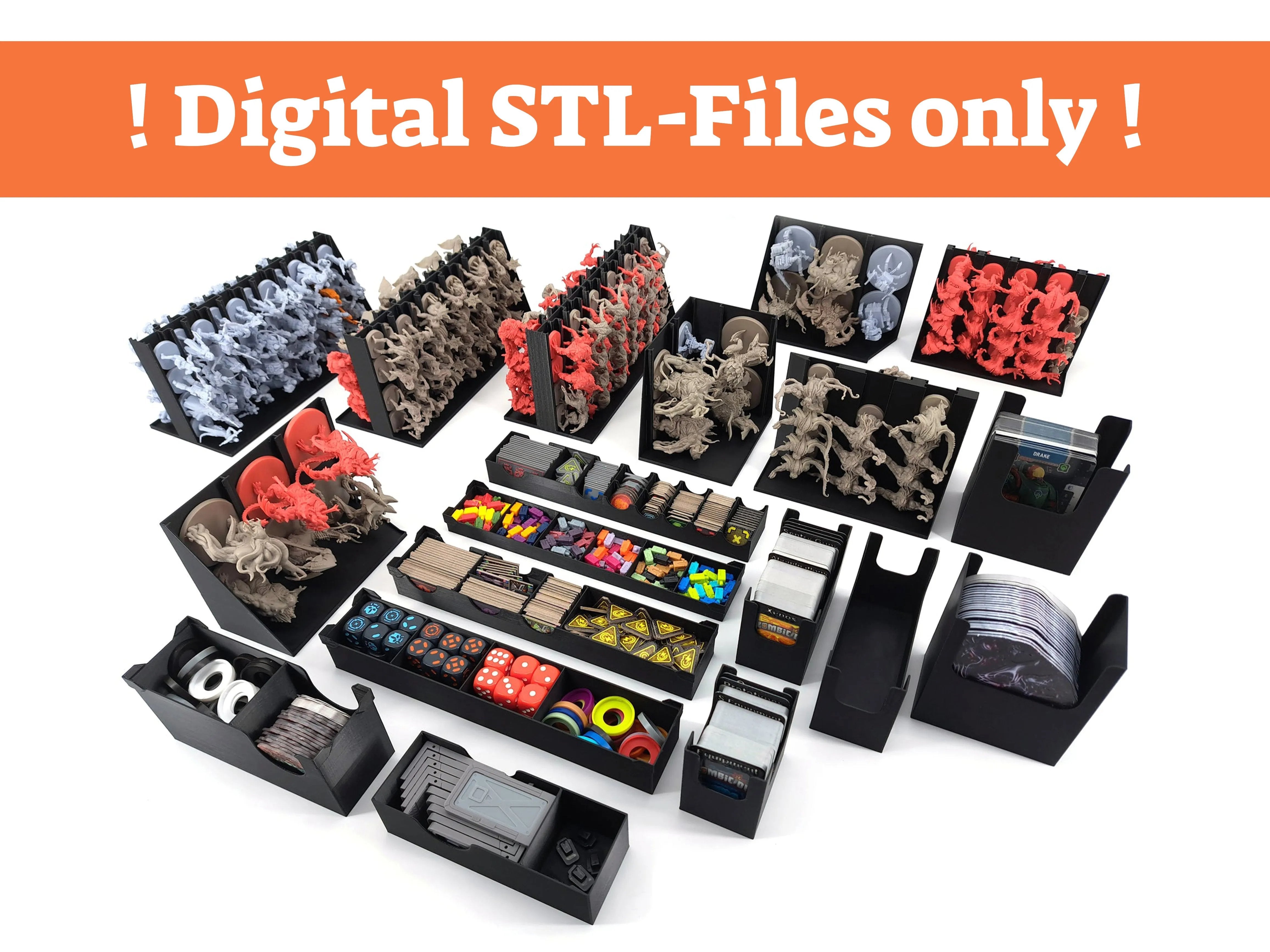 Zombicide: Invader - Board Game Insert - STL-FILES ONLY