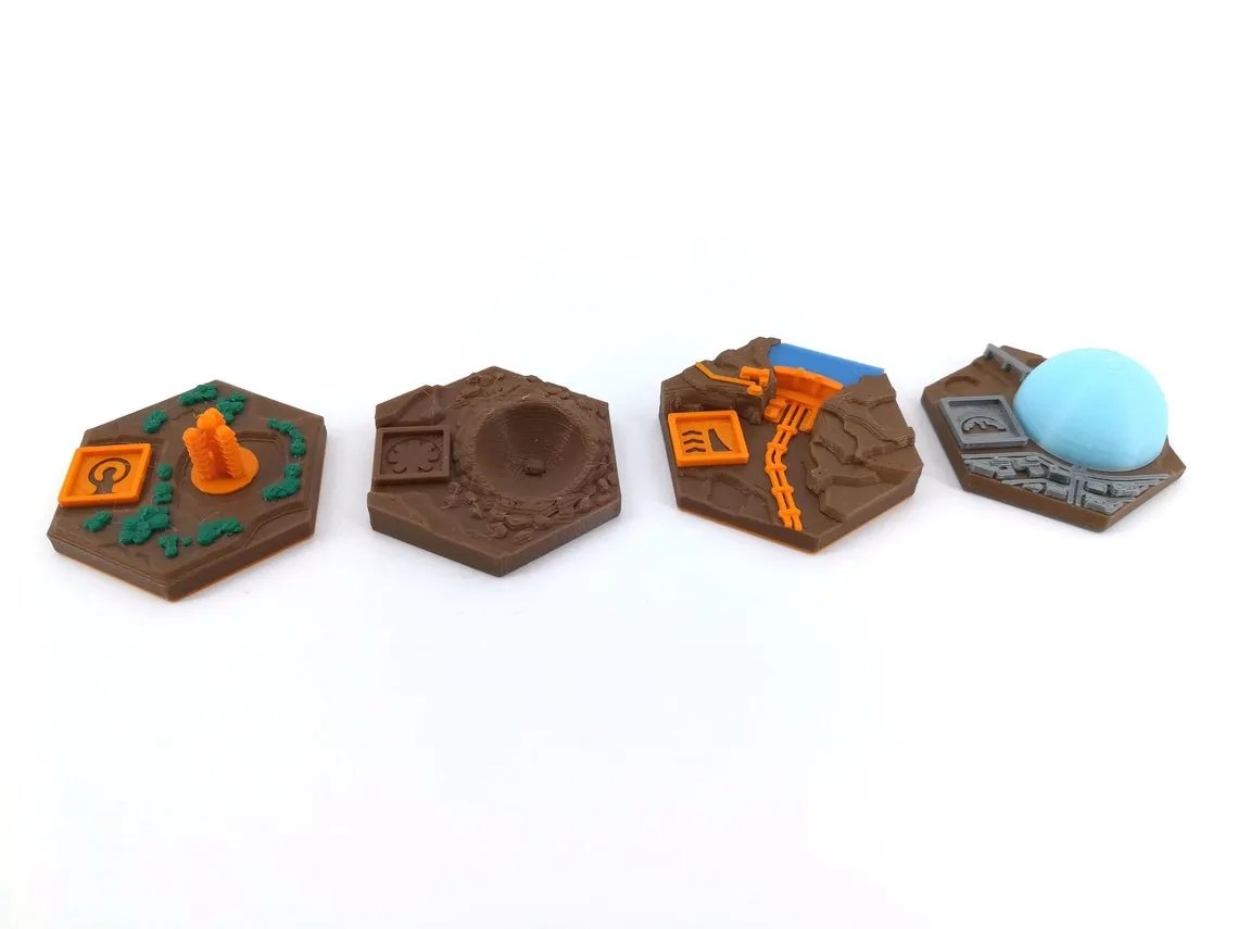 Terraforming Mars - Big Box Tiles Upgrade - 4 Tiles