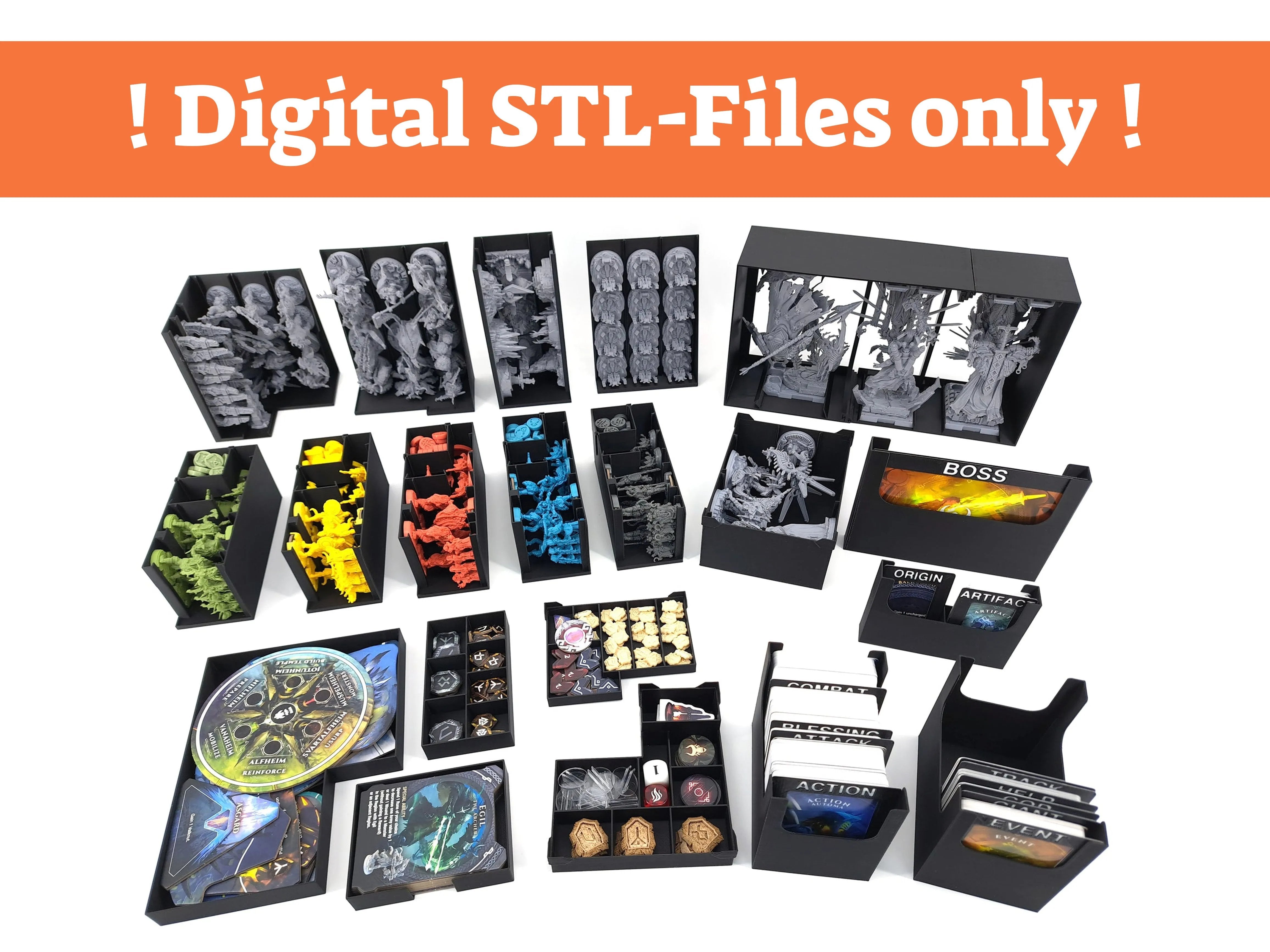 Lords of Ragnarok - Board Game Insert - STL-FILES ONLY