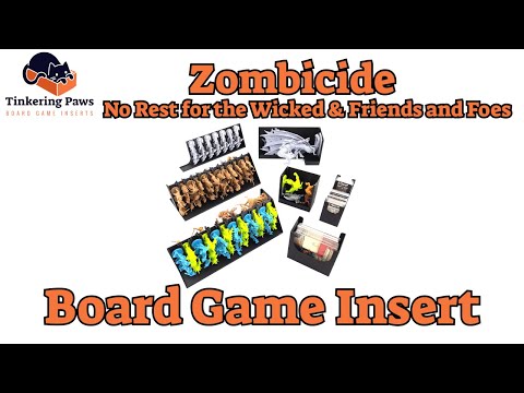 Zombicide: Undead Or Alive - Board Game Insert - Tinkering Paws