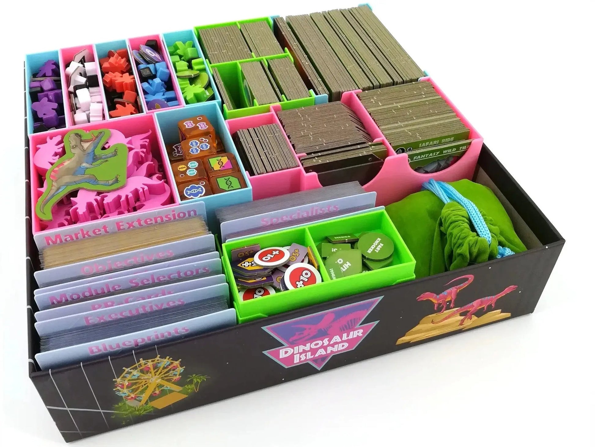 Dinosaur Island - Board Game Insert Tinkering Paws