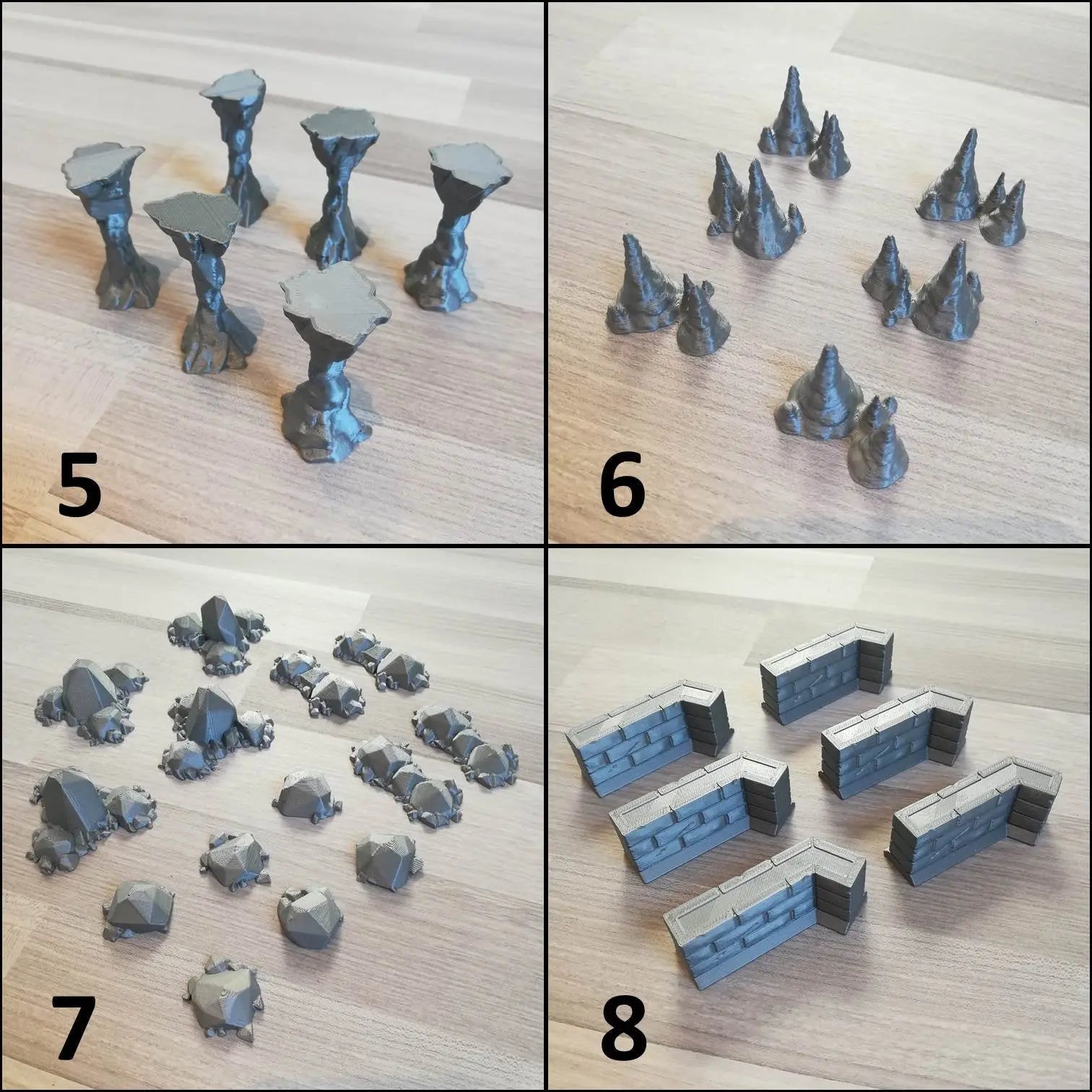 Scenery pack for Gloomhaven™ - 139 Pieces. Board game accessories