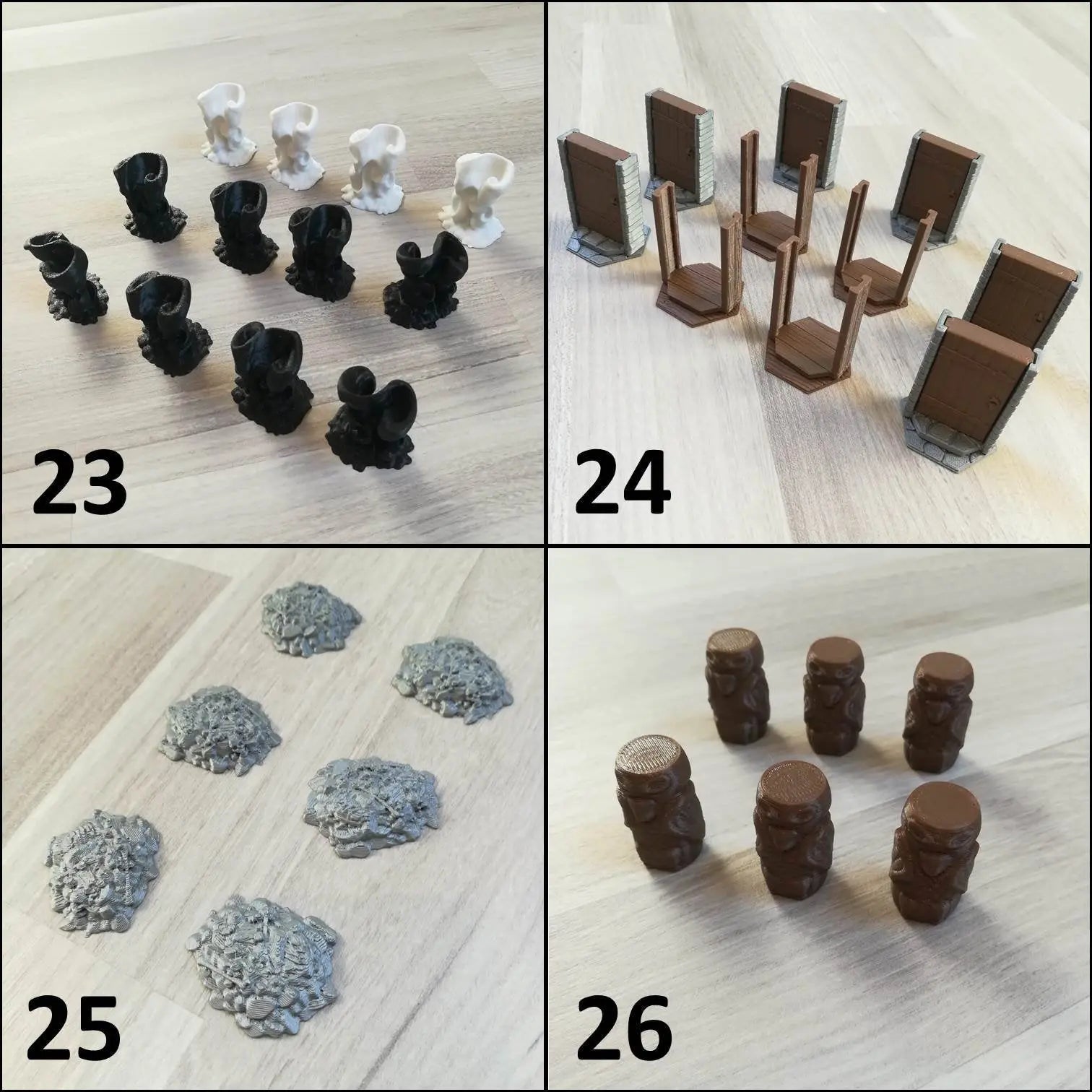 Scenery pack for Gloomhaven™ - 139 Pieces. Board game accessories