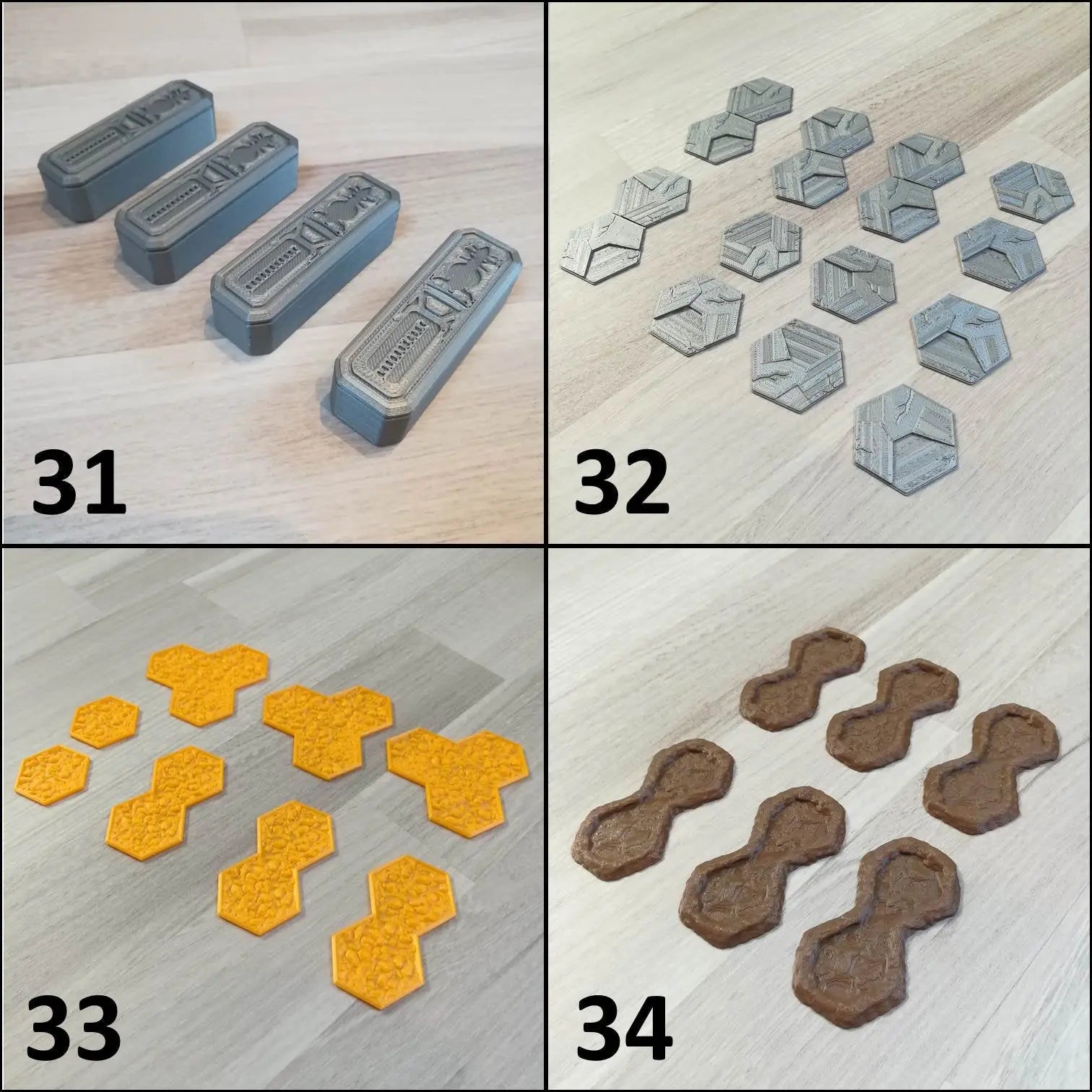 Scenery pack for Gloomhaven™ - 139 Pieces. Board game accessories