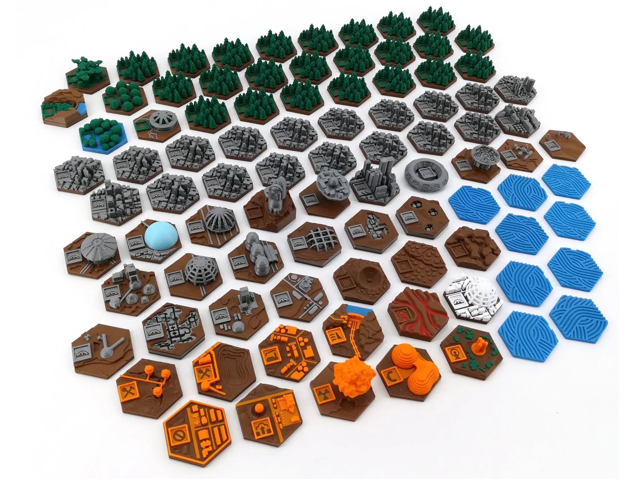 Terraforming Mars Full set Water/Greenery/City Upgrade (Custom 3D