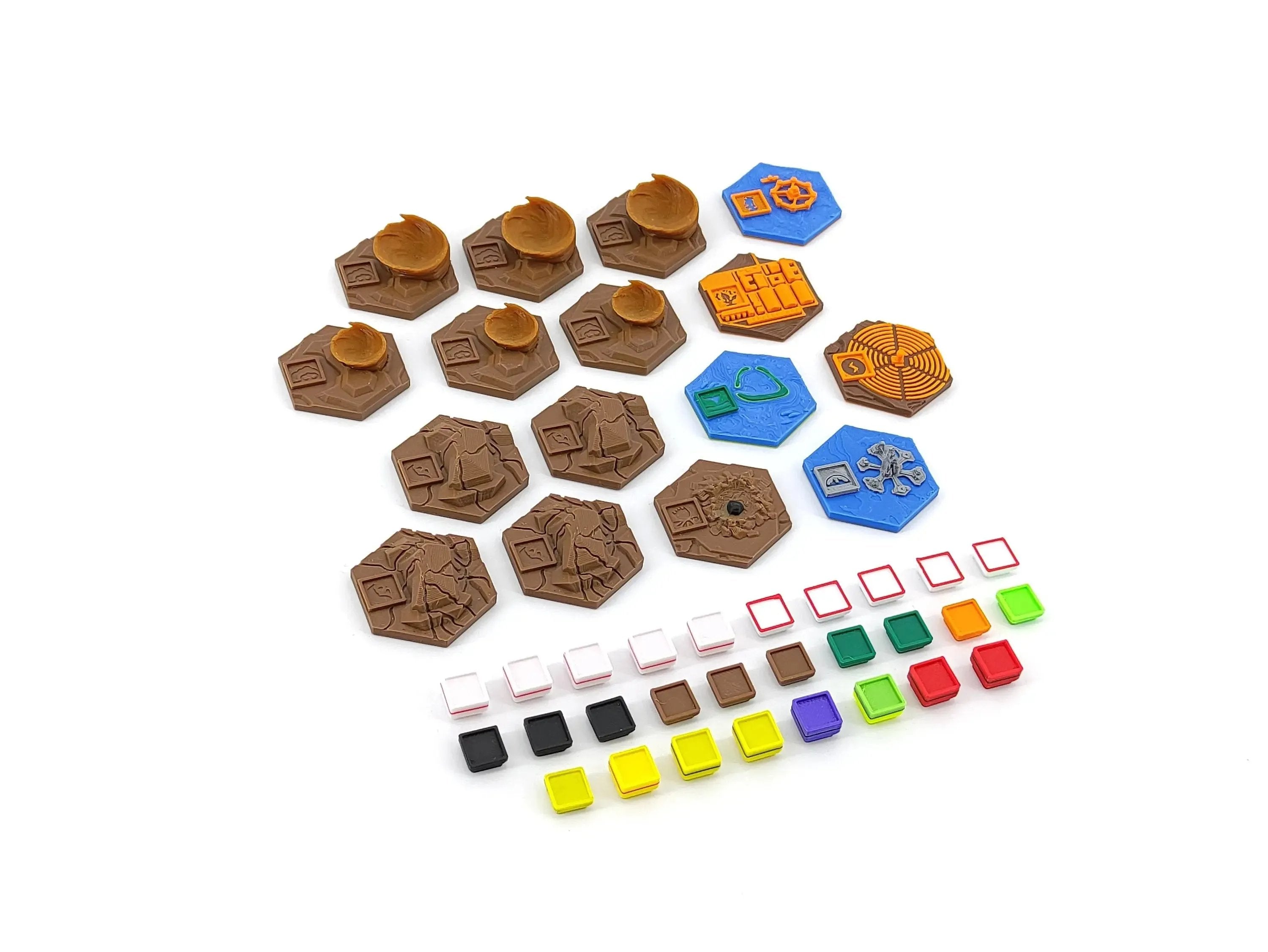 Terraforming Mars - Ares Tiles Pack - 16 Tiles Tinkering Paws