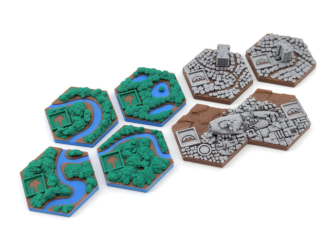 Terraforming Mars - DaBlueSheep Prelude Tiles Pack - 7 Tiles Tinkering Paws