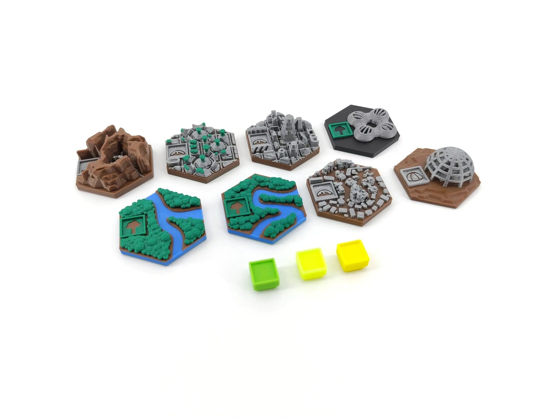 Terraforming Mars - Ides of Mars Tiles Pack - 8 Tiles Tinkering Paws