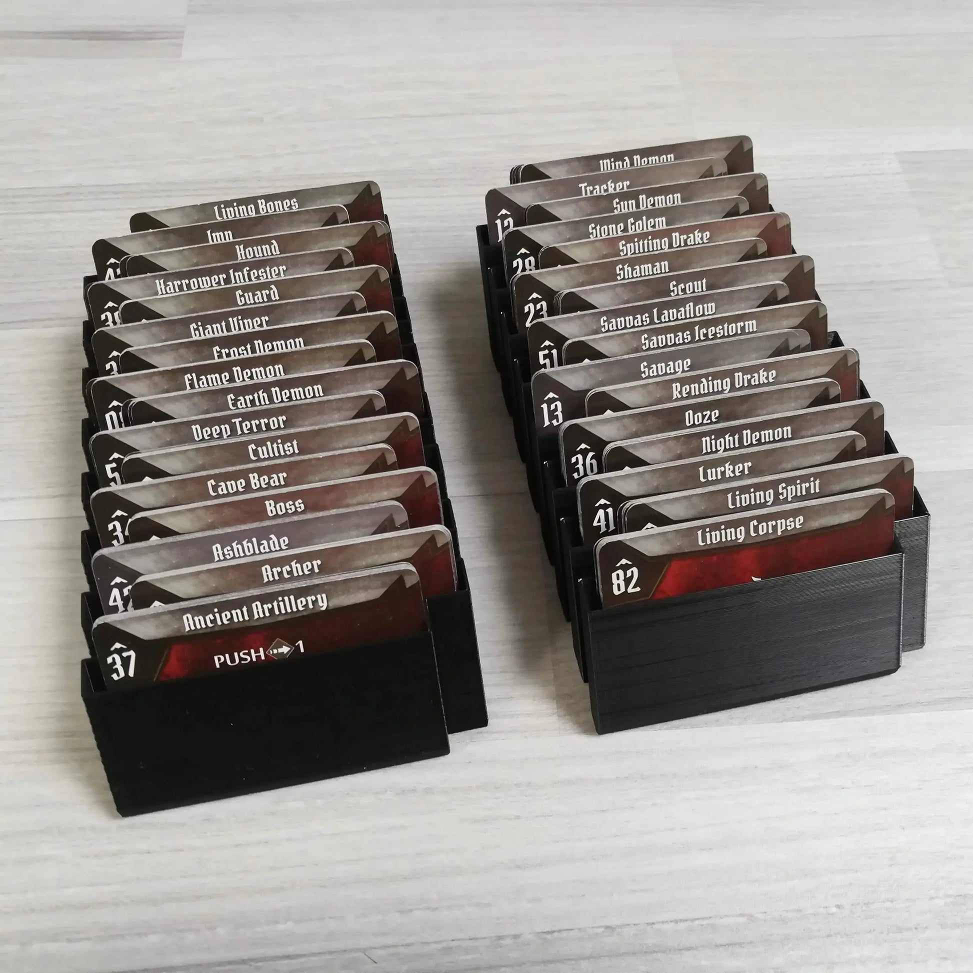 Gloomhaven - Premium Board Game Insert - Card Boxes